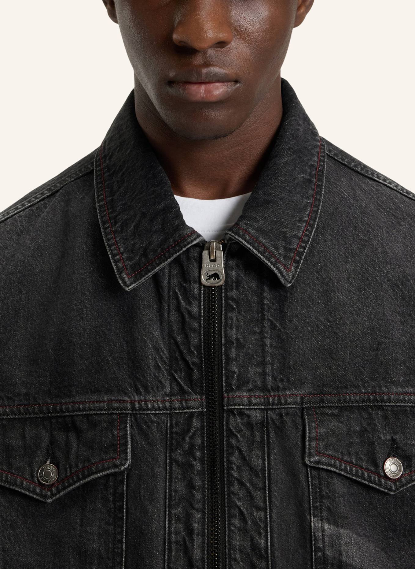 HUGO Casual Jacke HUGO092_RB Regular Fit: SCHWARZ