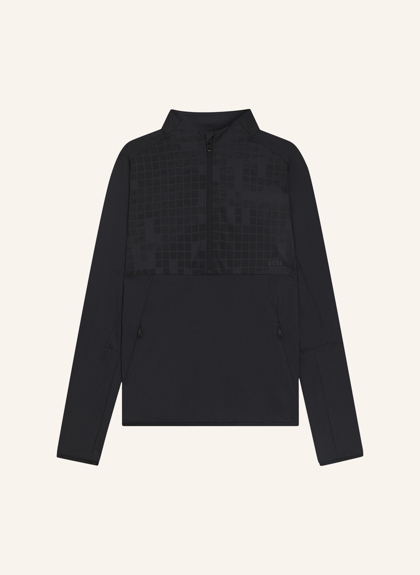 BOSS Sweatshirt SW_JUMP QZ Regular Fit: DUNKELBLAU