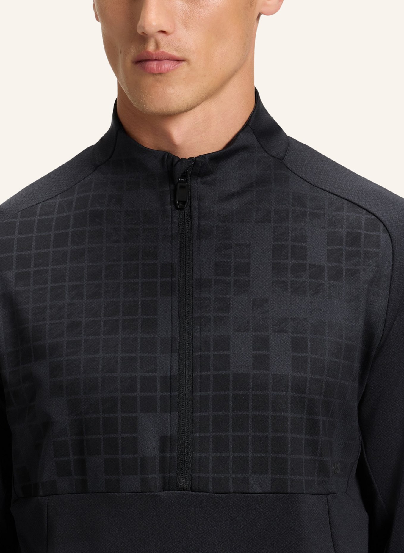 BOSS Sweatshirt SW_JUMP QZ Regular Fit: DUNKELBLAU