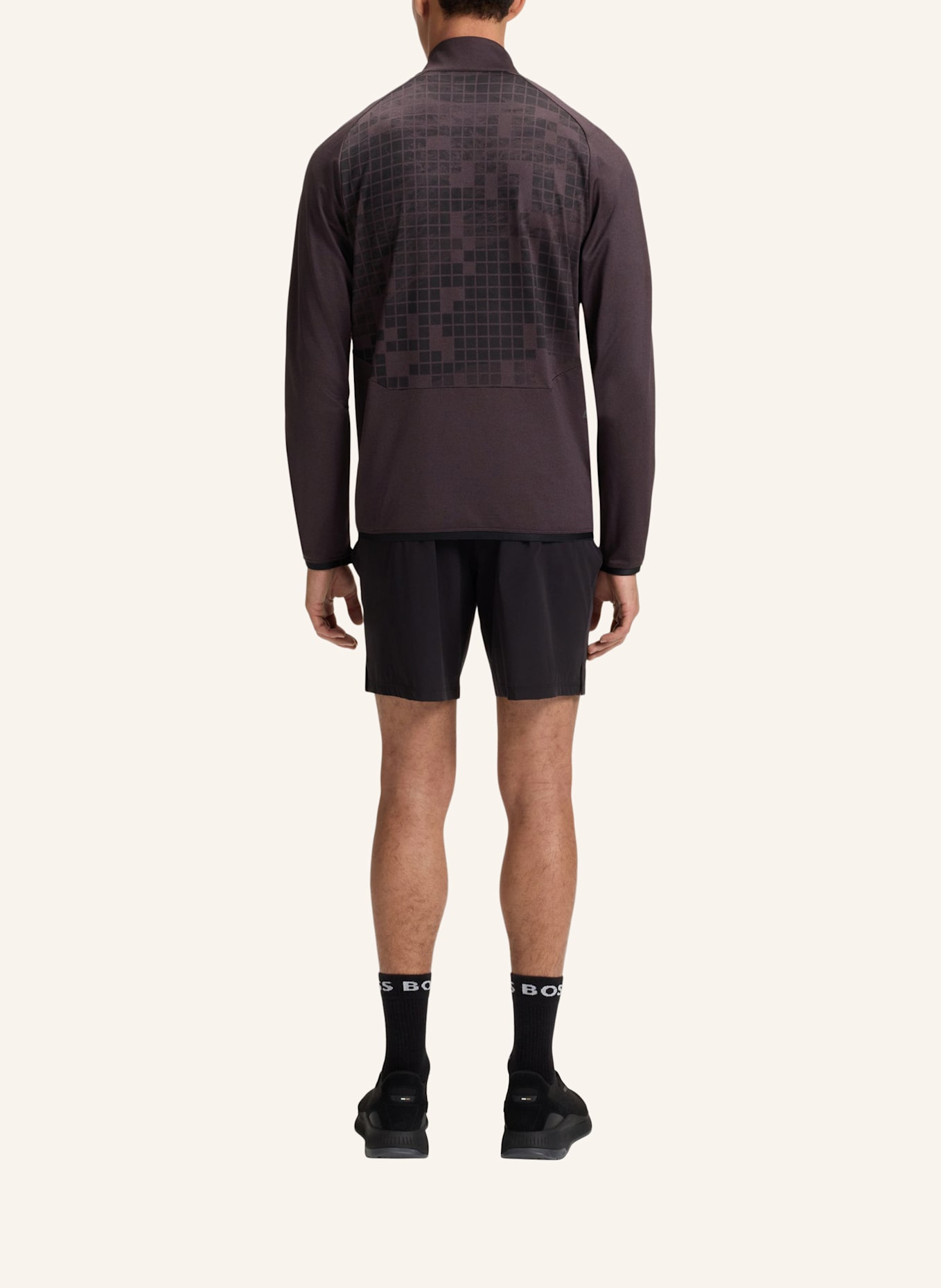 BOSS Sweatshirt SW_JUMP QZ Regular Fit: LILA