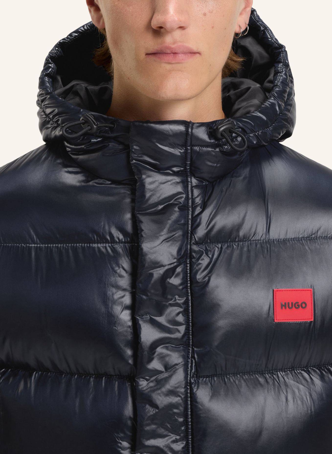 HUGO Casual Jacke BARO2531_IN Regular Fit: DUNKELBLAU