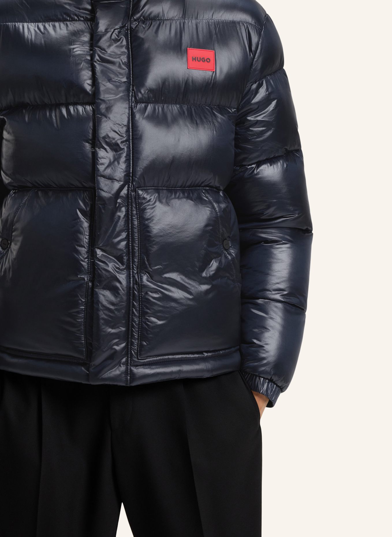 HUGO Casual Jacke BARO2531_IN Regular Fit: DUNKELBLAU