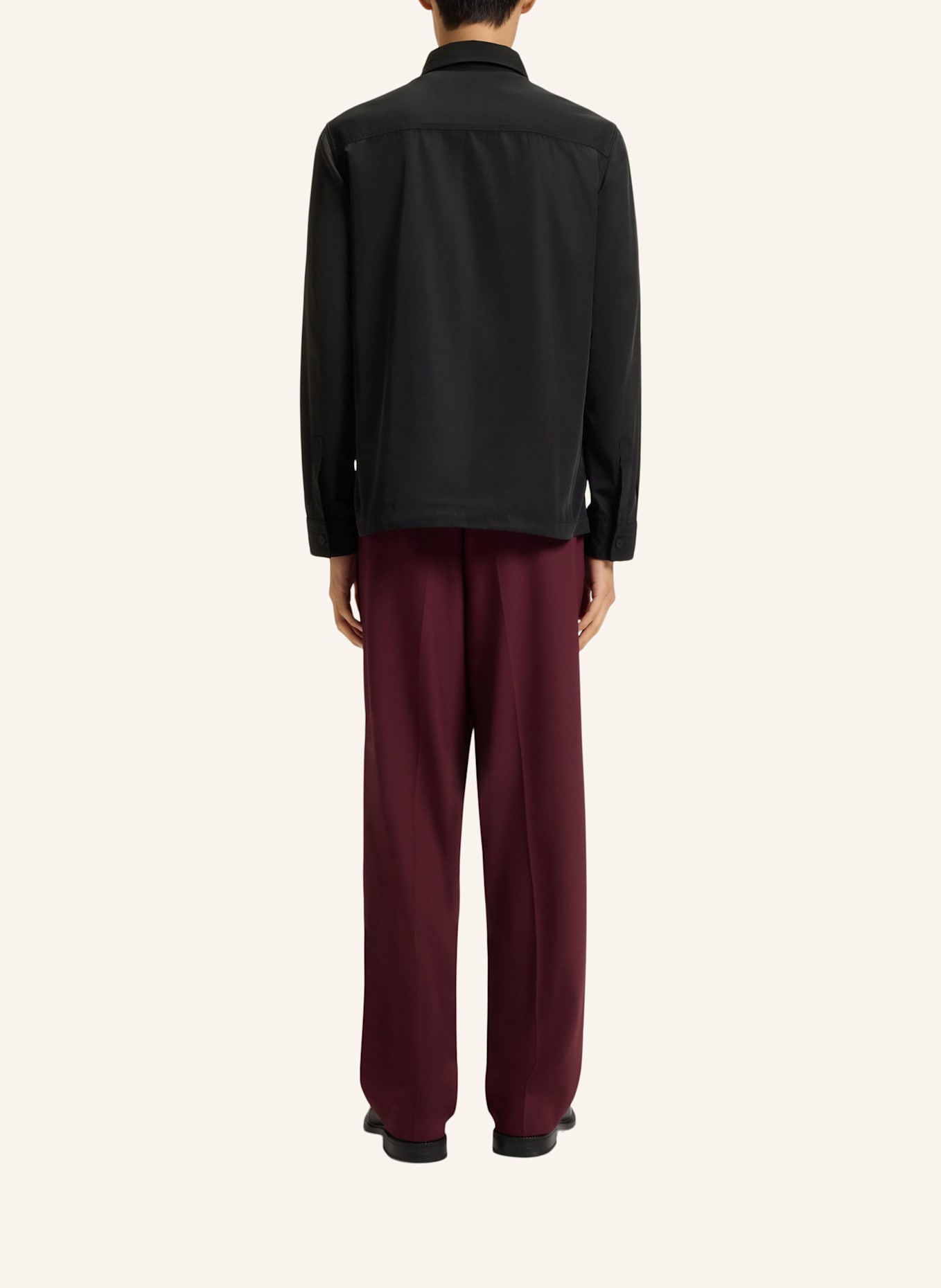 HUGO Business Hemd ENASO Oversize Fit: SCHWARZ