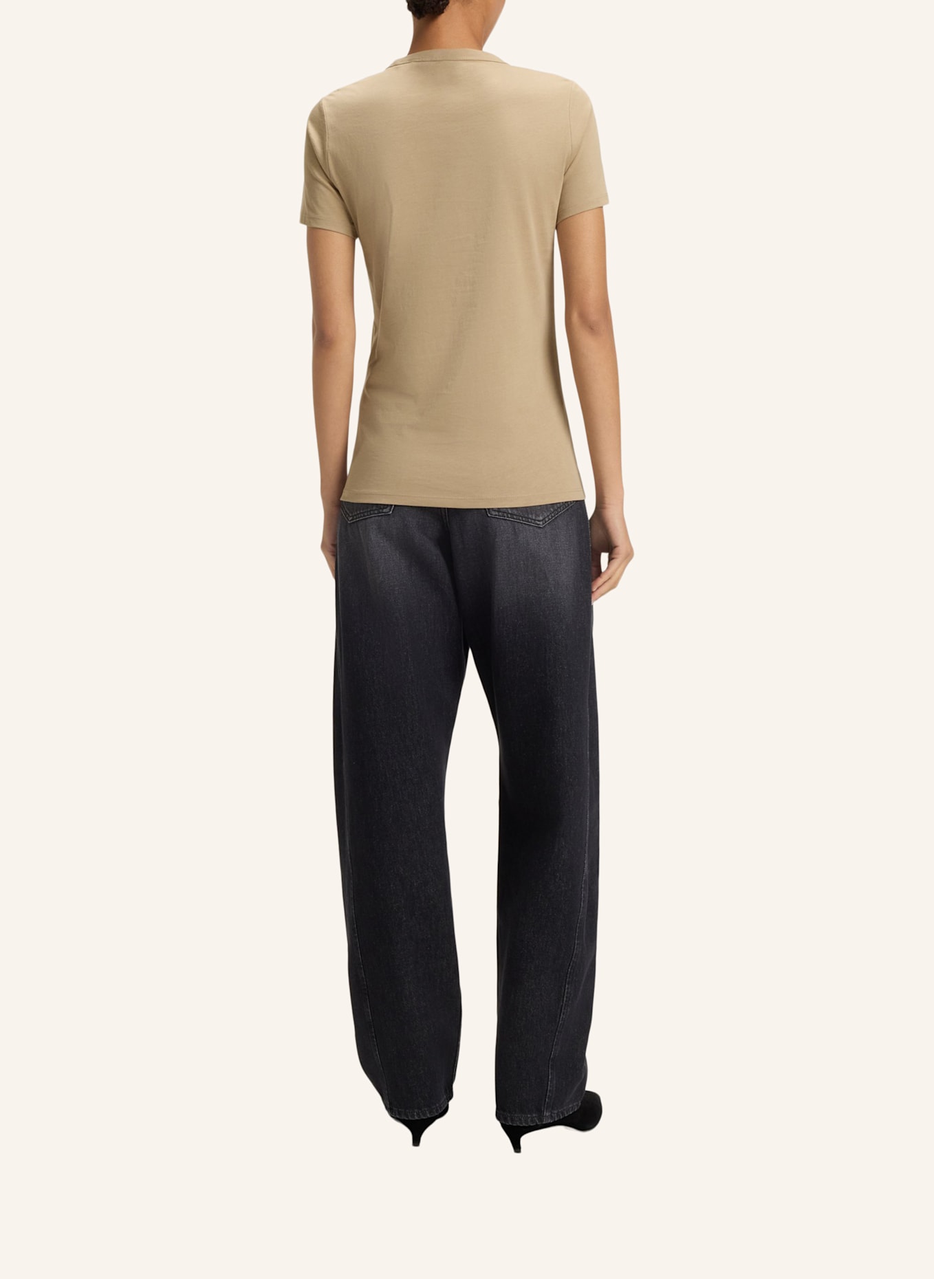 BOSS T-Shirt C_ELOGO_PRINT19 Slim Fit: BRAUN