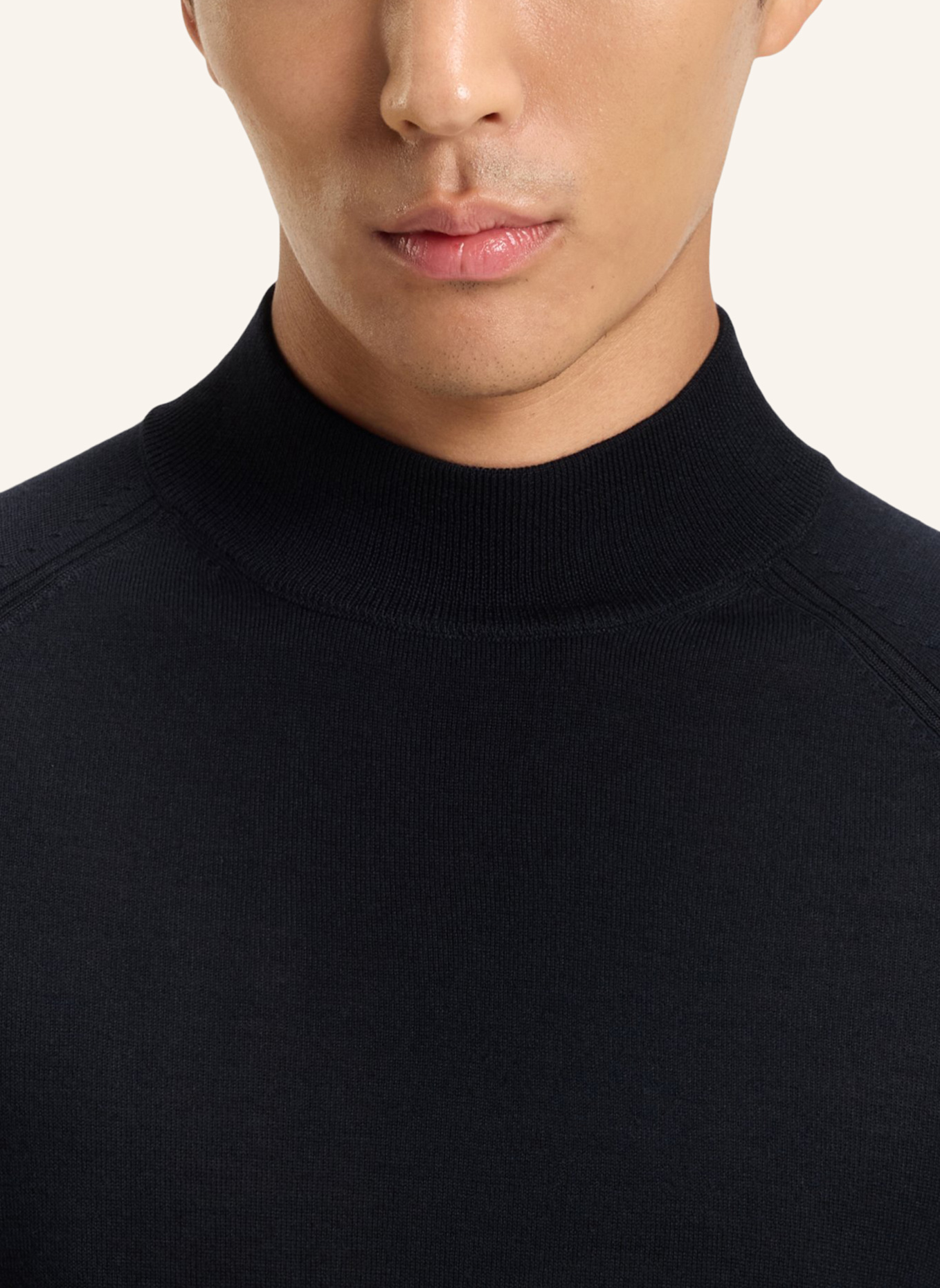 BOSS Pullover PERFINO_IN Regular Fit: DUNKELBLAU