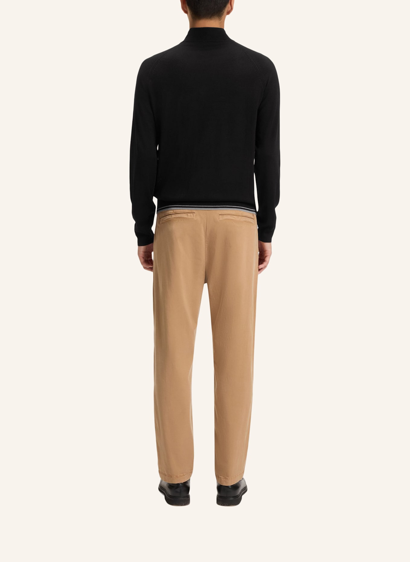 BOSS Pullover PERFINO_IN Regular Fit: SCHWARZ