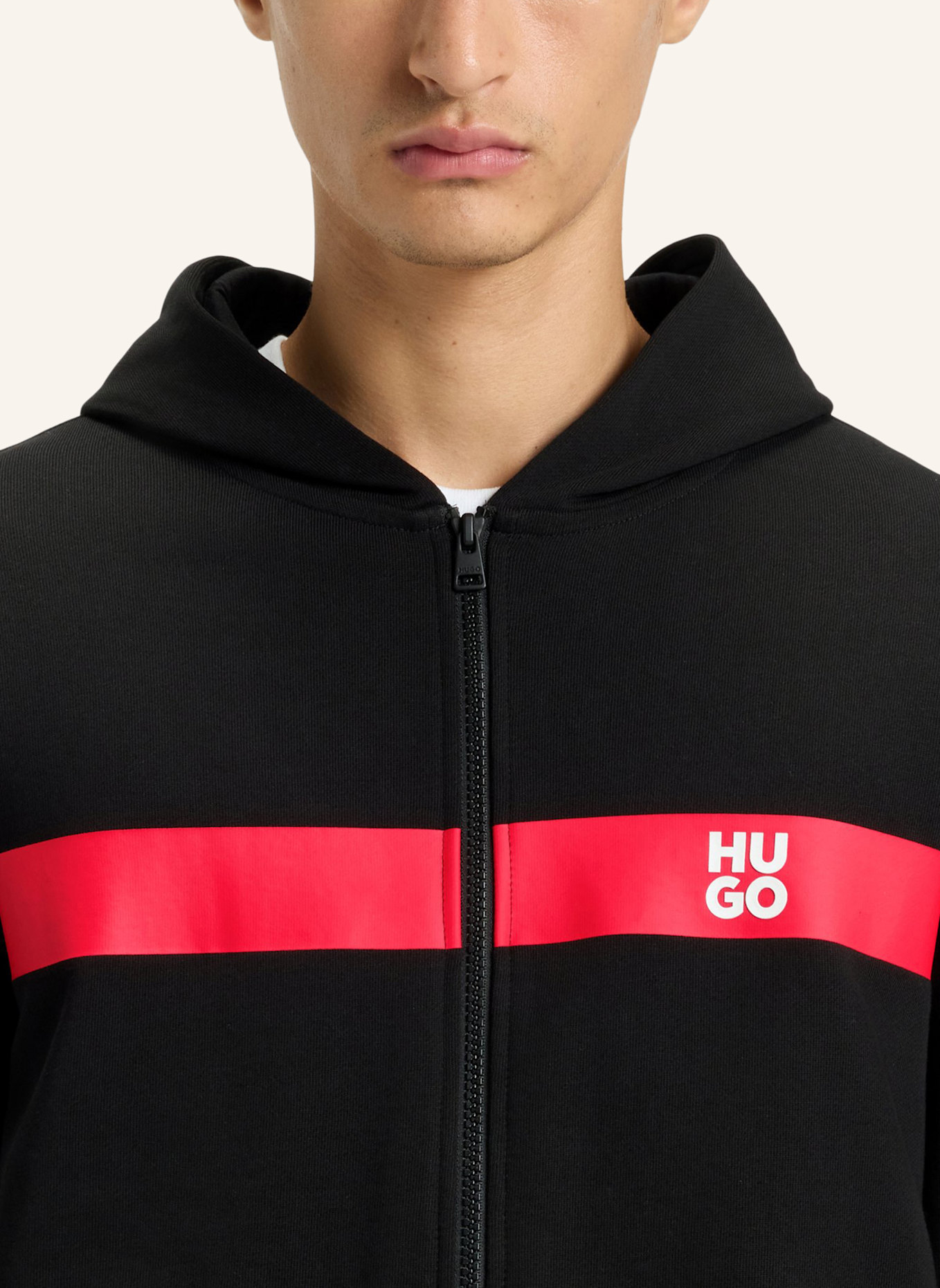 HUGO Sweatshirt DHANI_IN Regular Fit: SCHWARZ