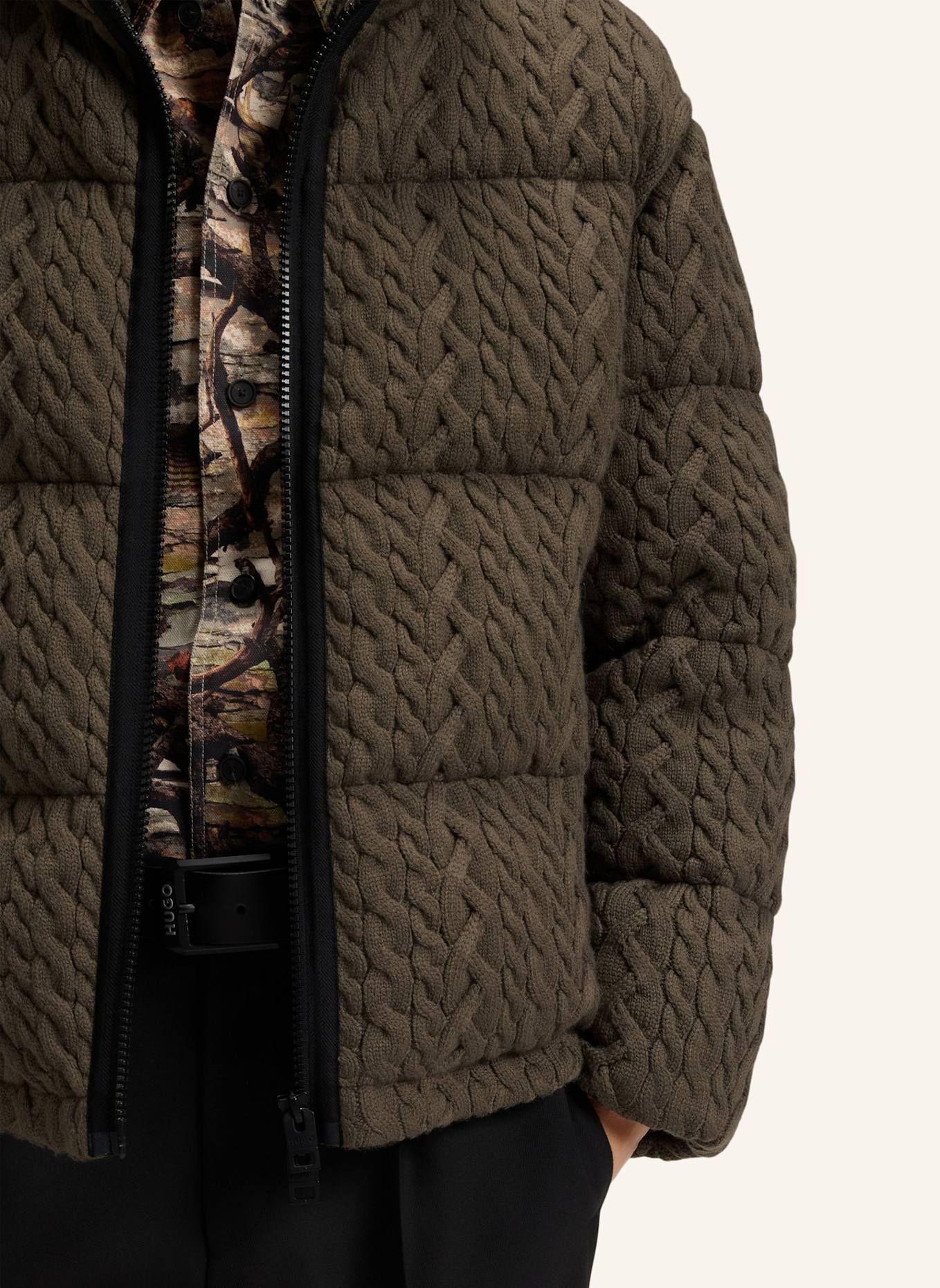 HUGO Casual Jacke BENOVO2541 Regular Fit: GRAU