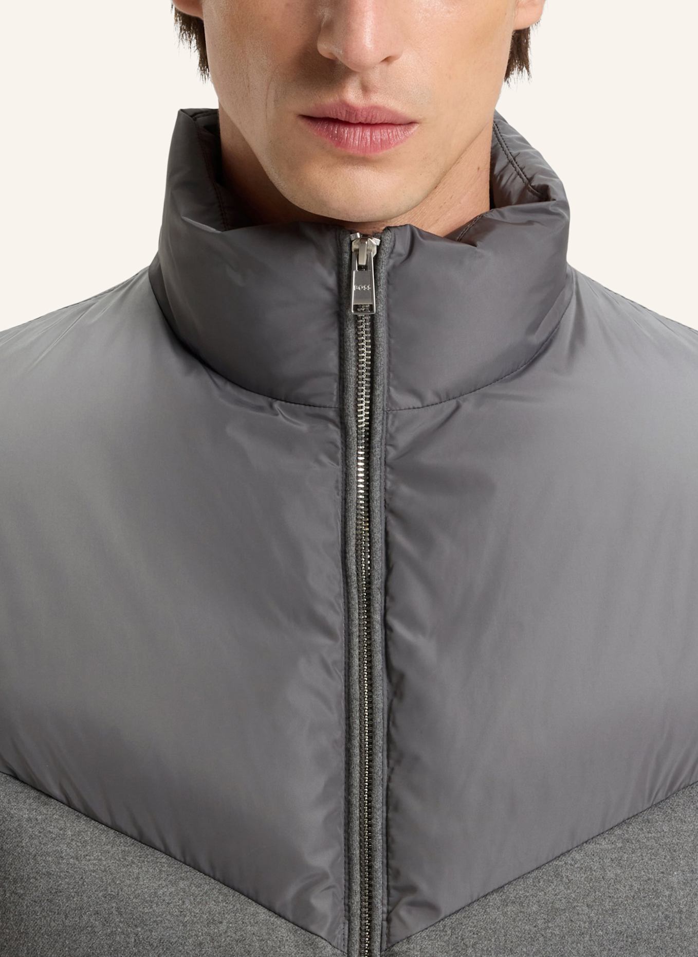 BOSS Casual Jacke H-CLANELLO1: GRAU