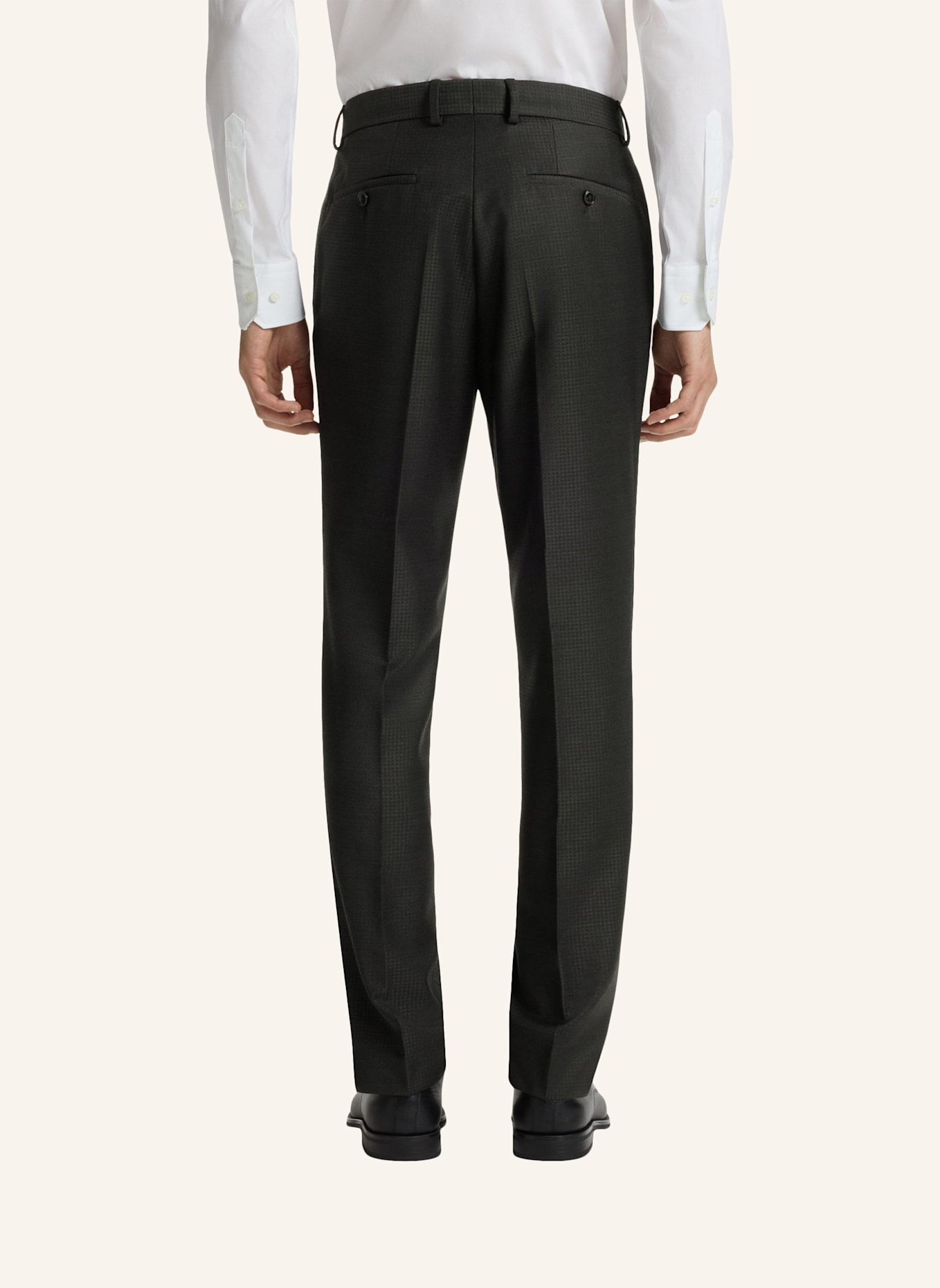 BOSS Business Anzug H-HUGE-3PCS-253 Slim Fit: SCHWARZ