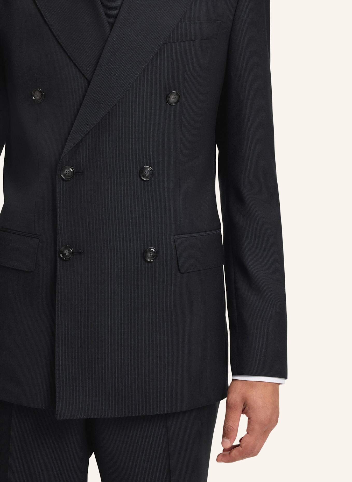 BOSS Business Anzug H-HUGE-2PCS-DB-254 Slim Fit: DUNKELBLAU