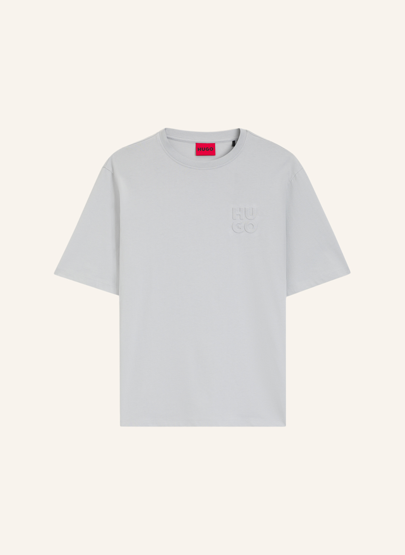 HUGO T-Shirt DLEEK_IN Relaxed Fit: HELLGRAU