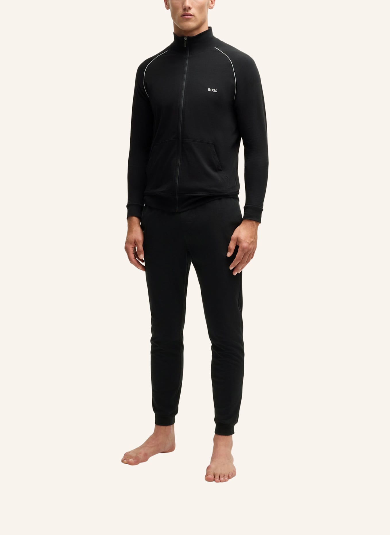 BOSS Lounge-Jacke: SCHWARZ