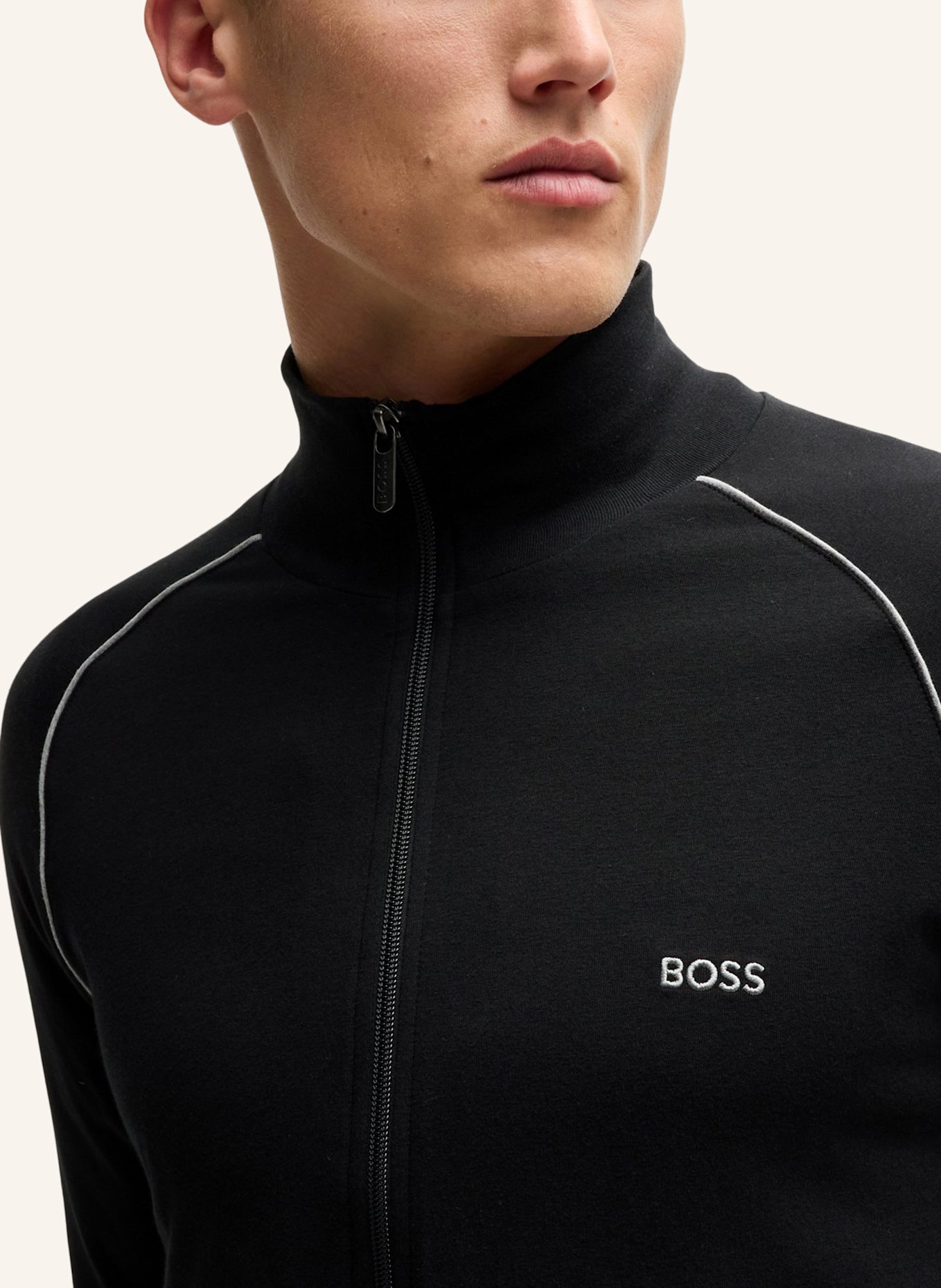 BOSS Lounge-Jacke: SCHWARZ