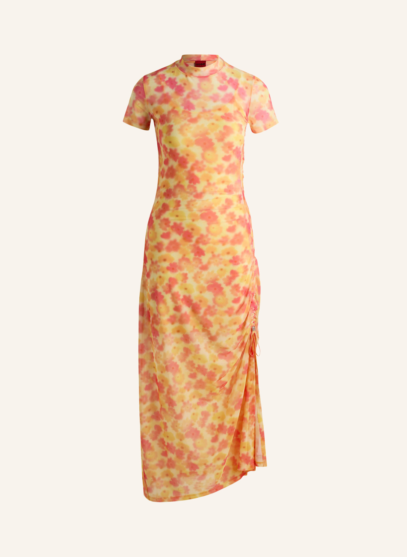 HUGO Jersey-Kleid NASTORIA: WEISS