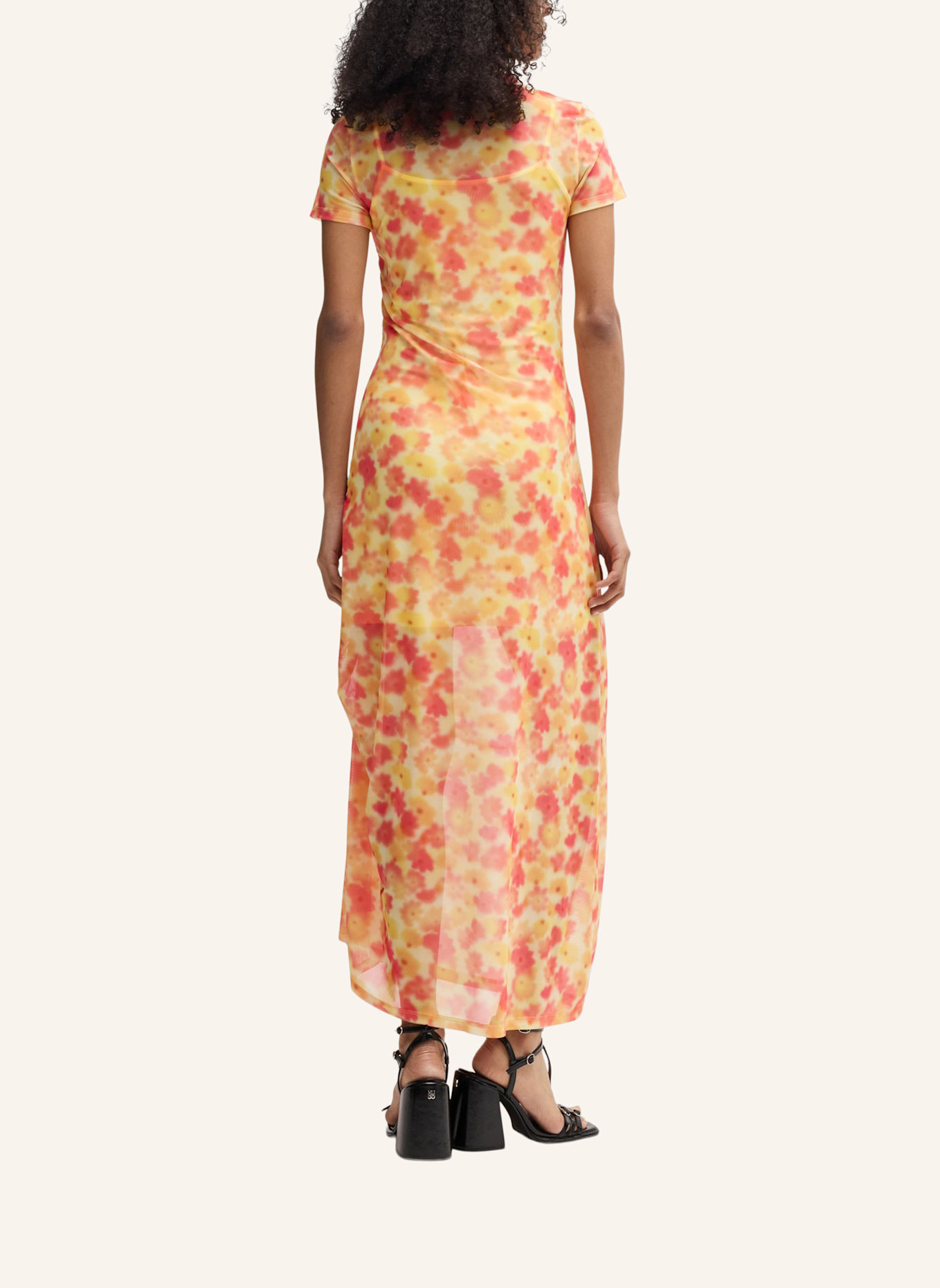 HUGO Jersey-Kleid NASTORIA: WEISS