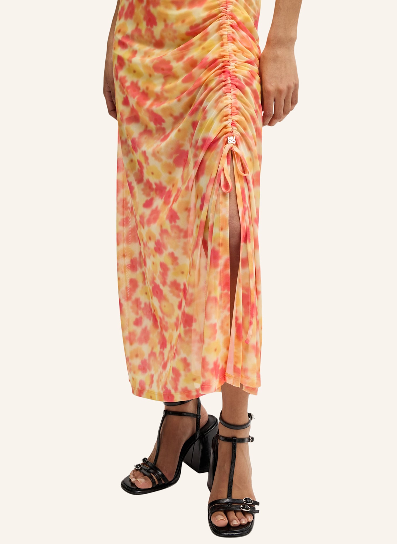 HUGO Jersey-Kleid NASTORIA: WEISS