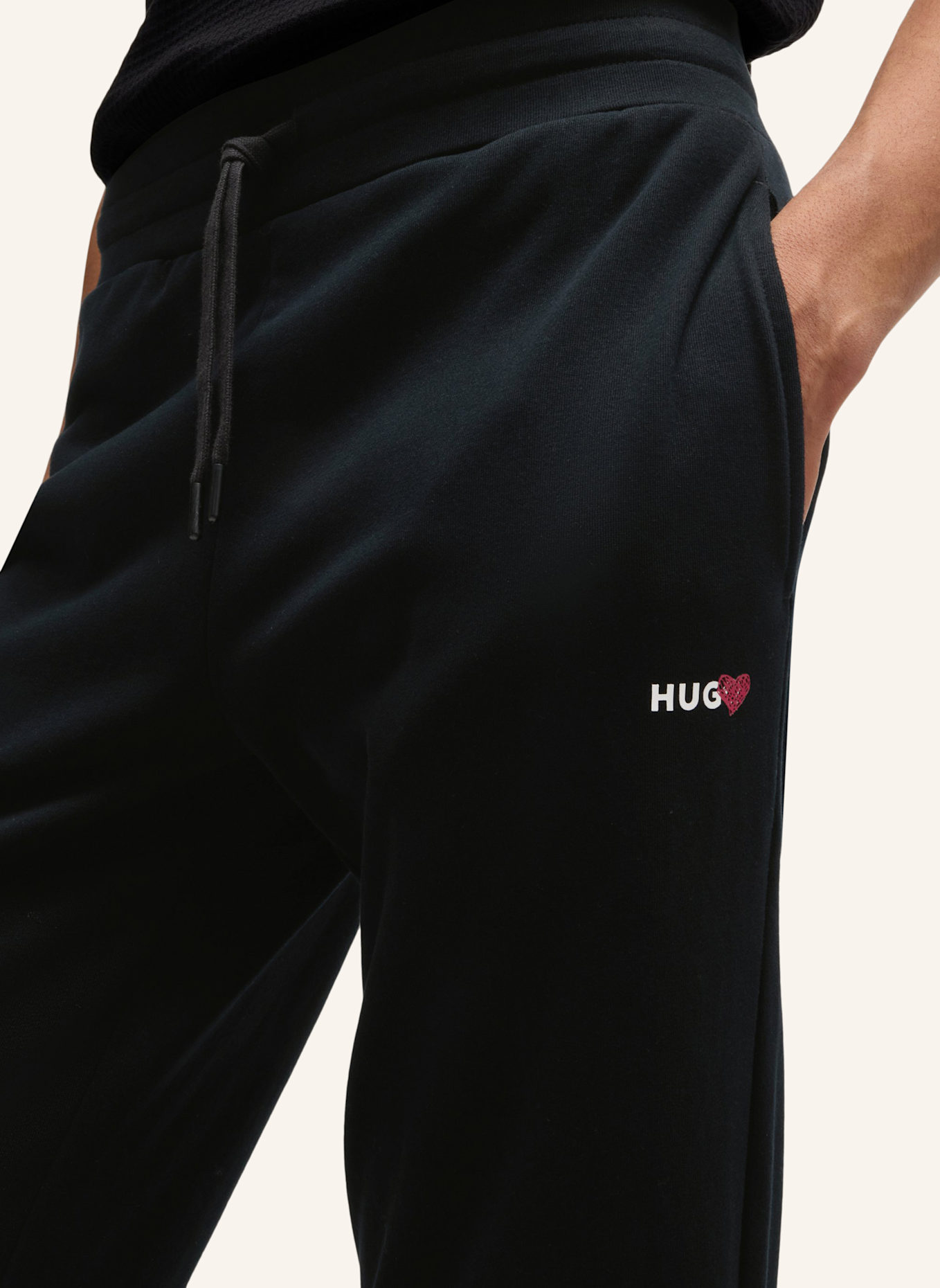 HUGO Loungewear Unterteil ALEXANDRIA PANTS: SCHWARZ