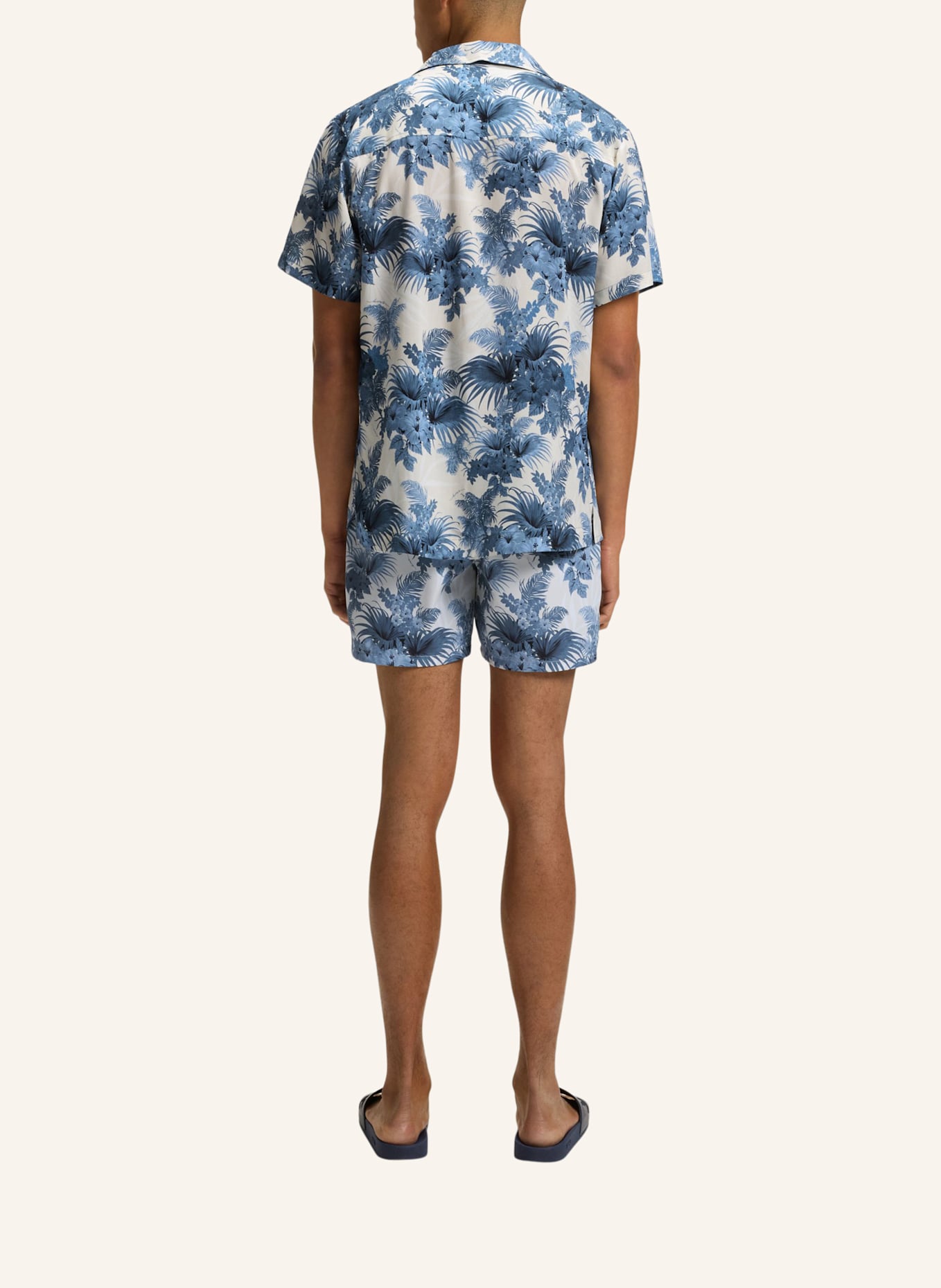 BOSS Strand-Oberteil BEACH SHIRT: HELLBLAU