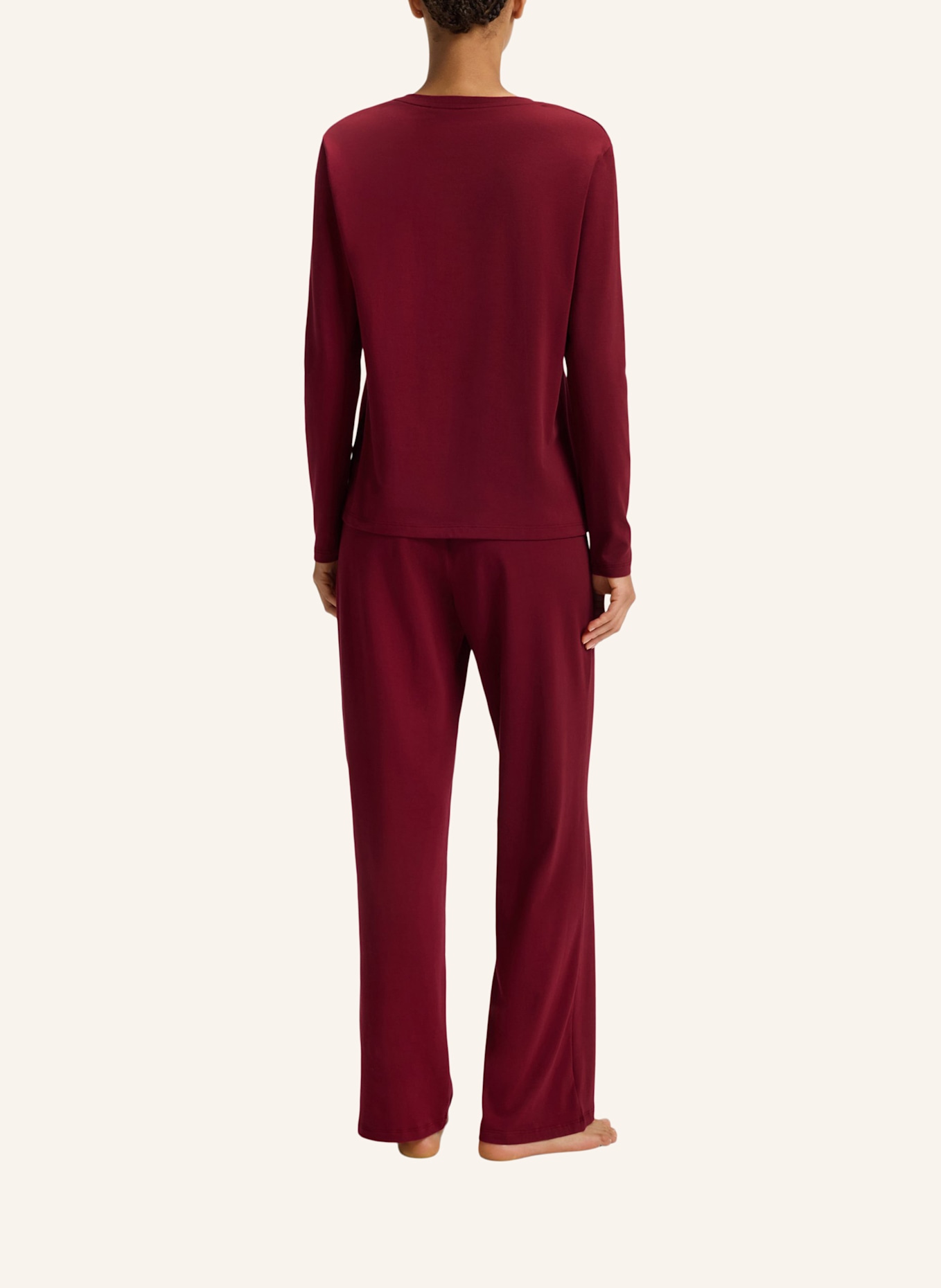 BOSS Schlafhose CI: DUNKELROT