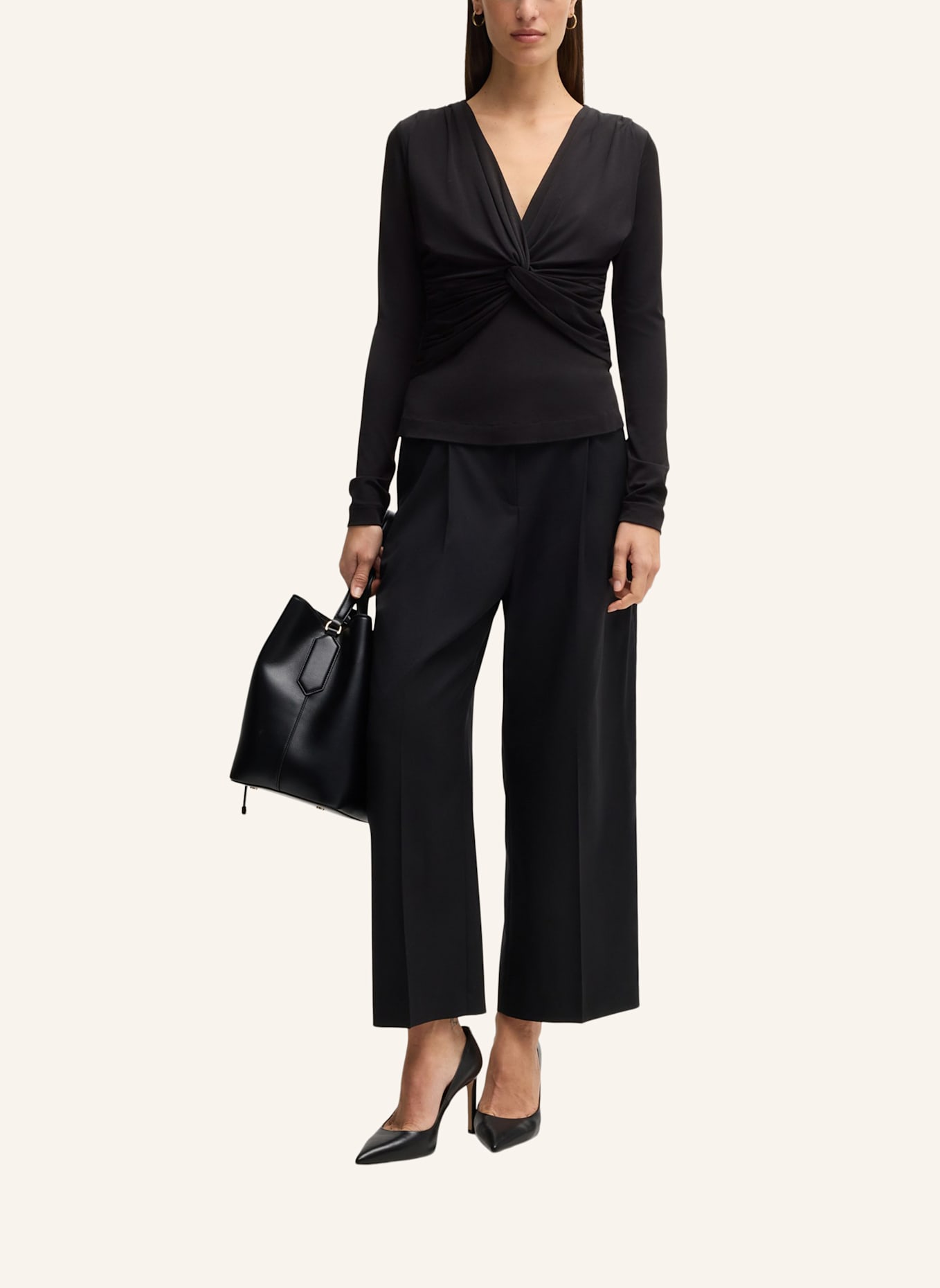 BOSS Casual Top EULORI: SCHWARZ