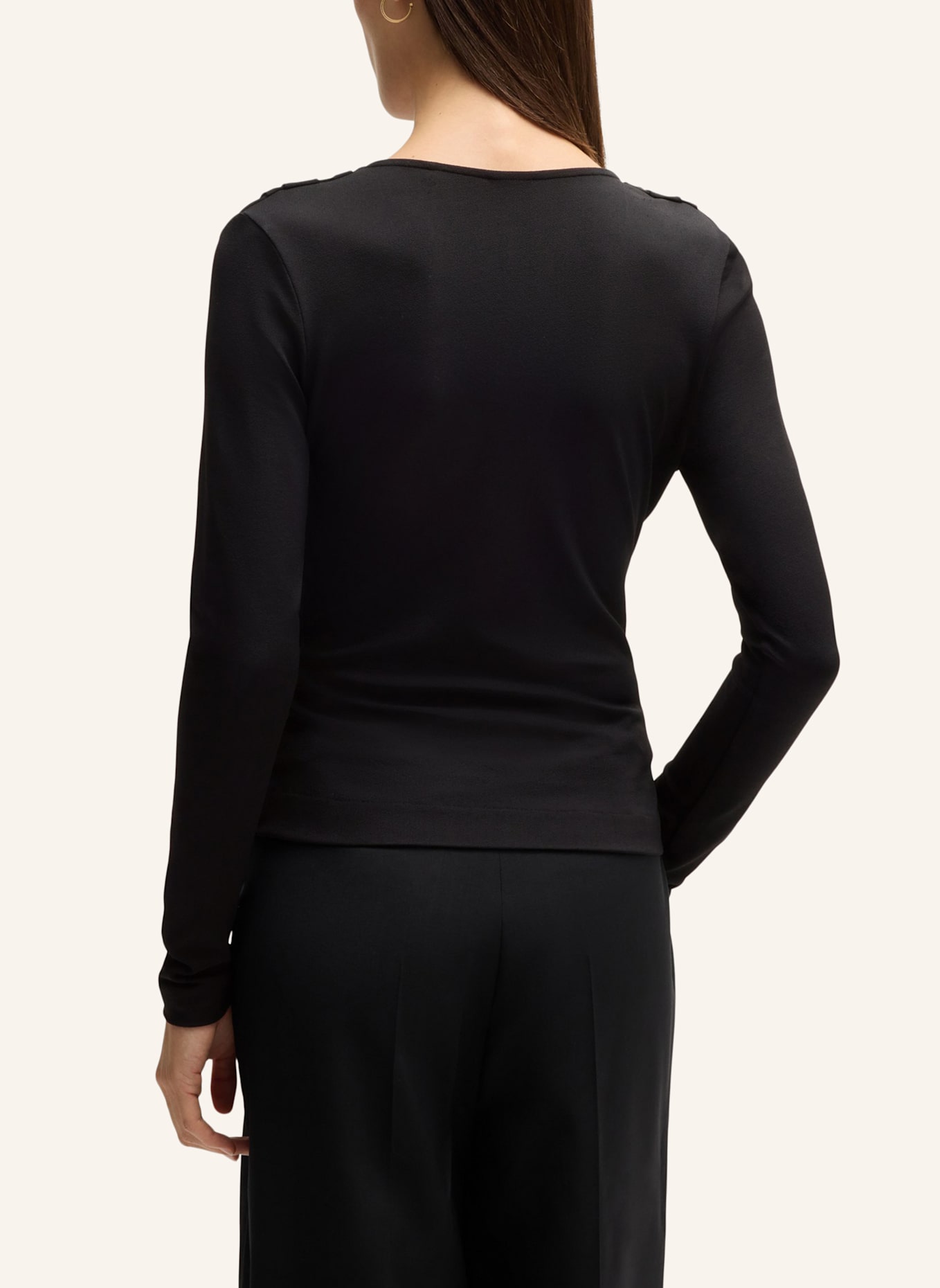 BOSS Casual Top EULORI: SCHWARZ