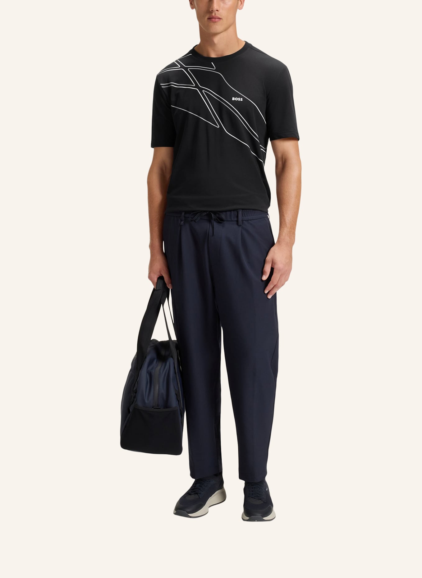 BOSS T-Shirt TEE 10_IN: DUNKELBLAU