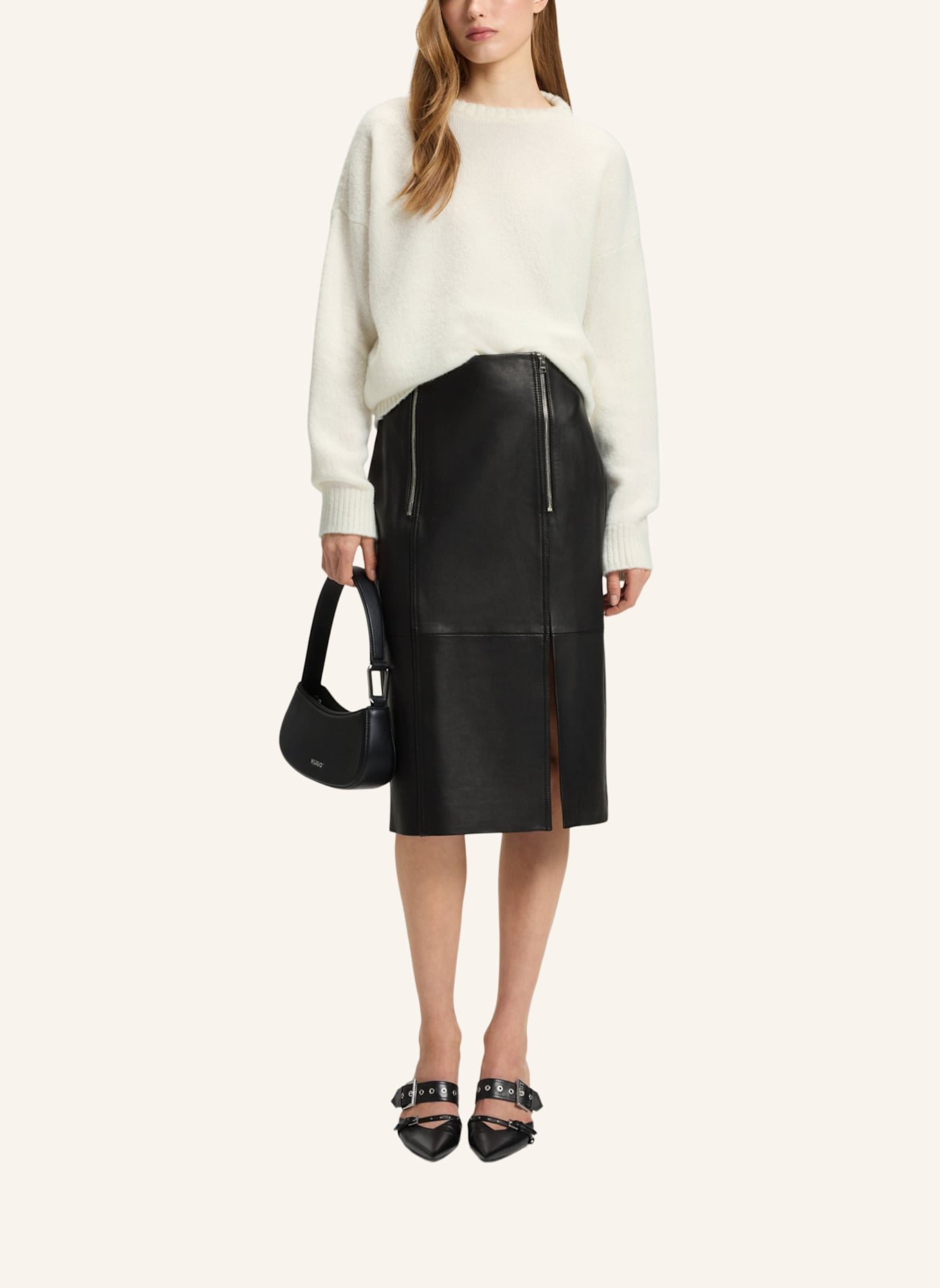 HUGO Pullover SARCIS: WEISS