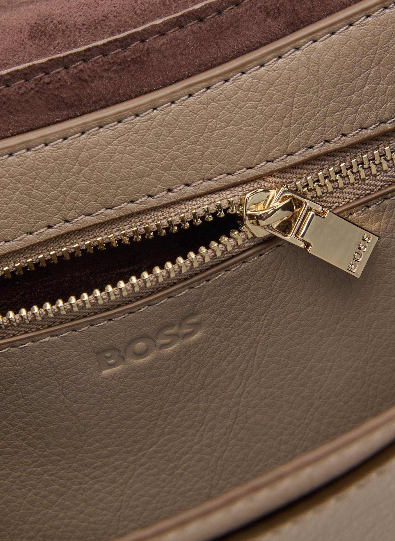 BOSS Crossbody-Tasche ARIELL SADDLE M: BRAUN