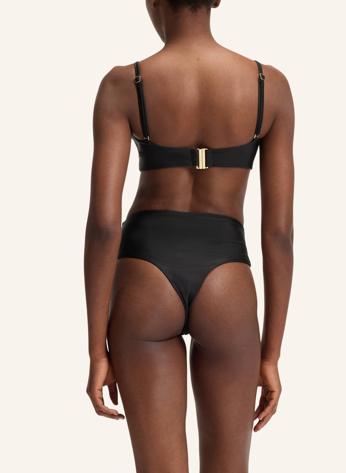 BOSS Bikini-Unterteil ICONIC HW BRAZILIAN: SCHWARZ
