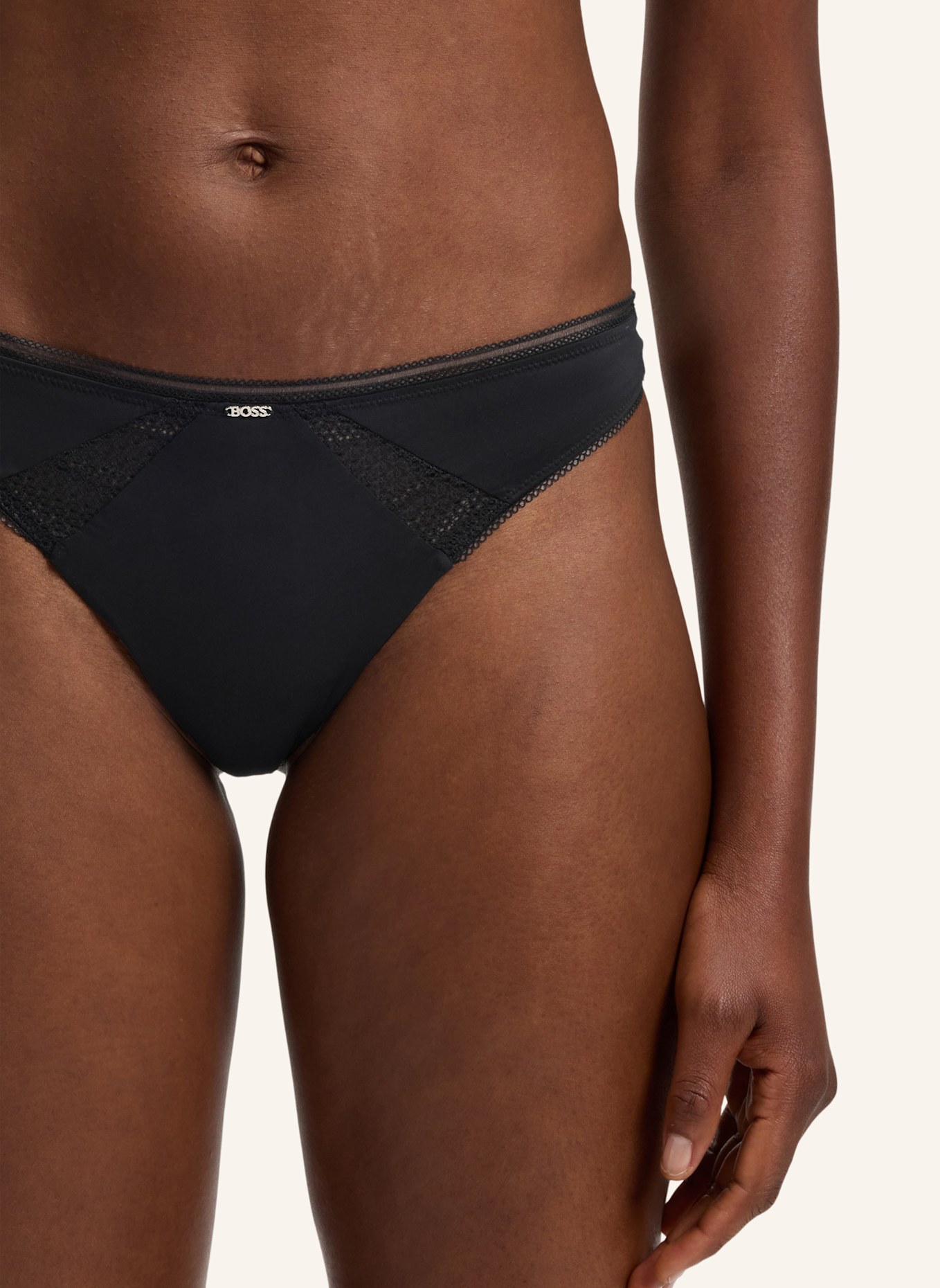 BOSS Slip THONG_B.PURE: SCHWARZ