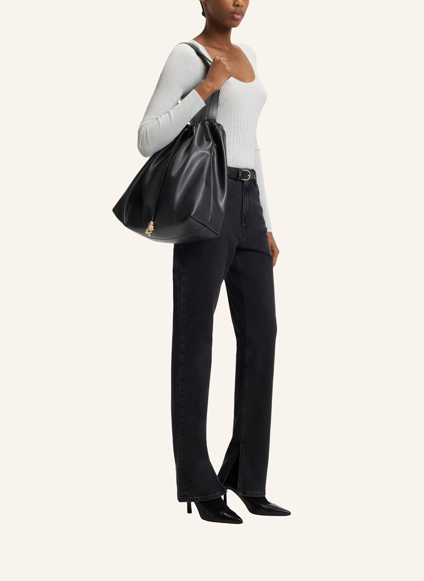 HUGO Umhängetasche MILLIE_SHOULDER BAG: SCHWARZ