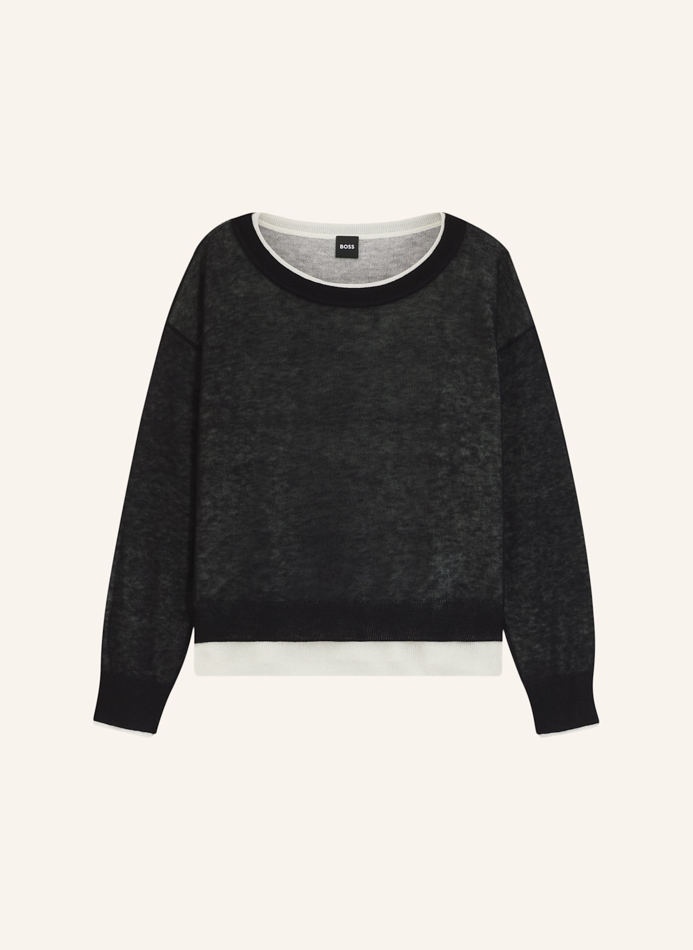 BOSS Pullover FEMOK: WEISS