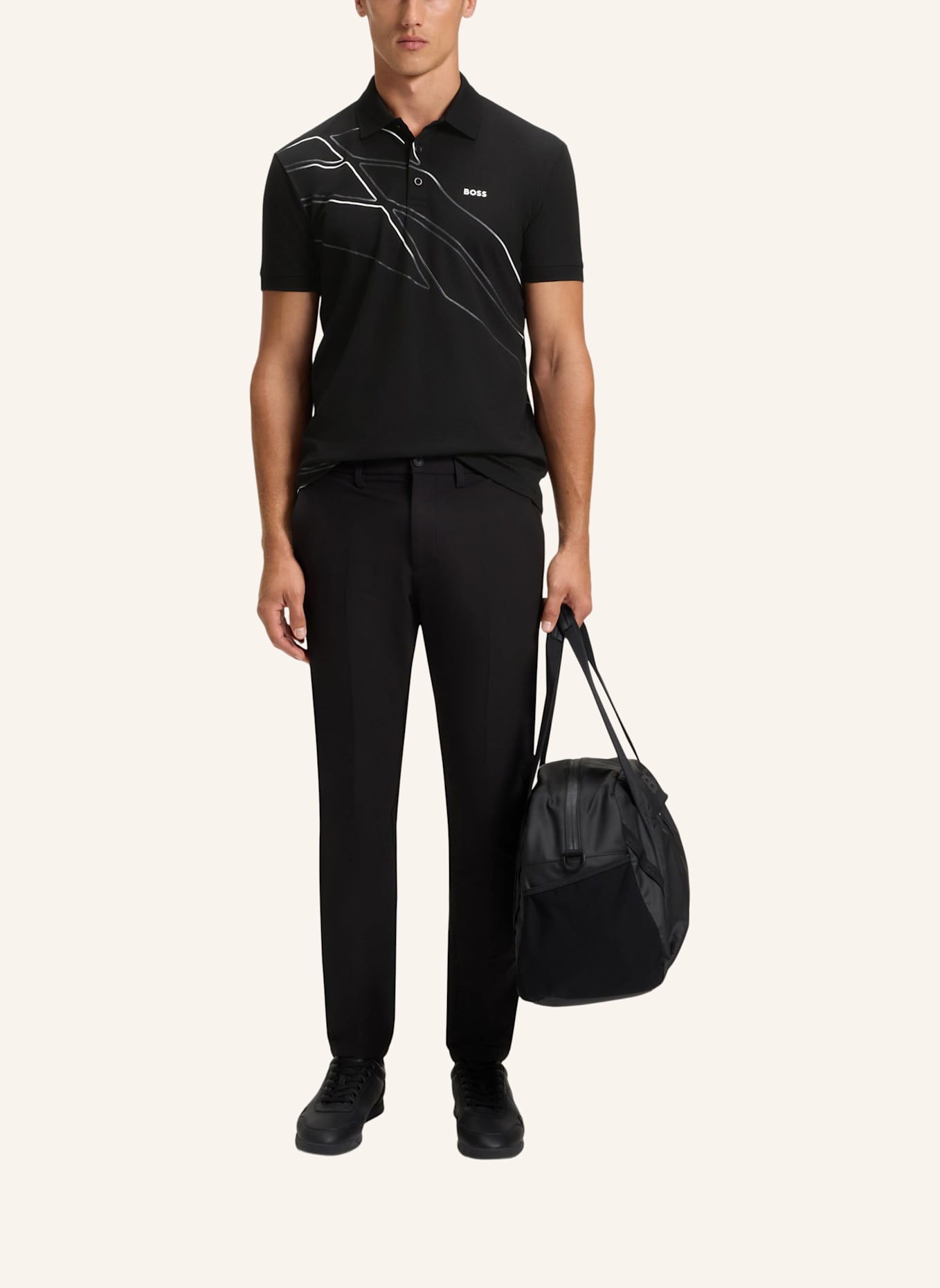 BOSS Poloshirt PADDY 3_IN: SCHWARZ