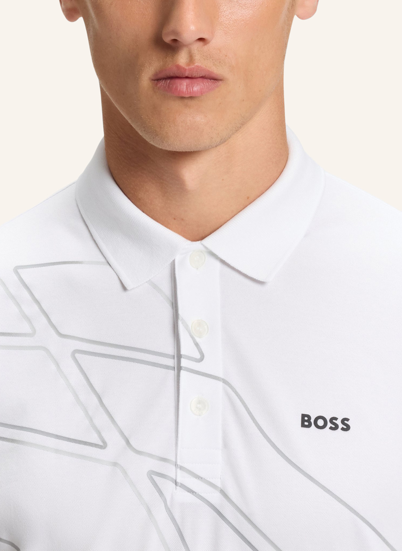 BOSS Poloshirt PADDY 3_IN: WEISS