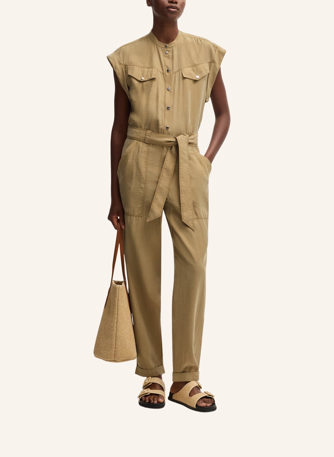 BOSS Business Kleid C_DRIDY_1: BEIGE