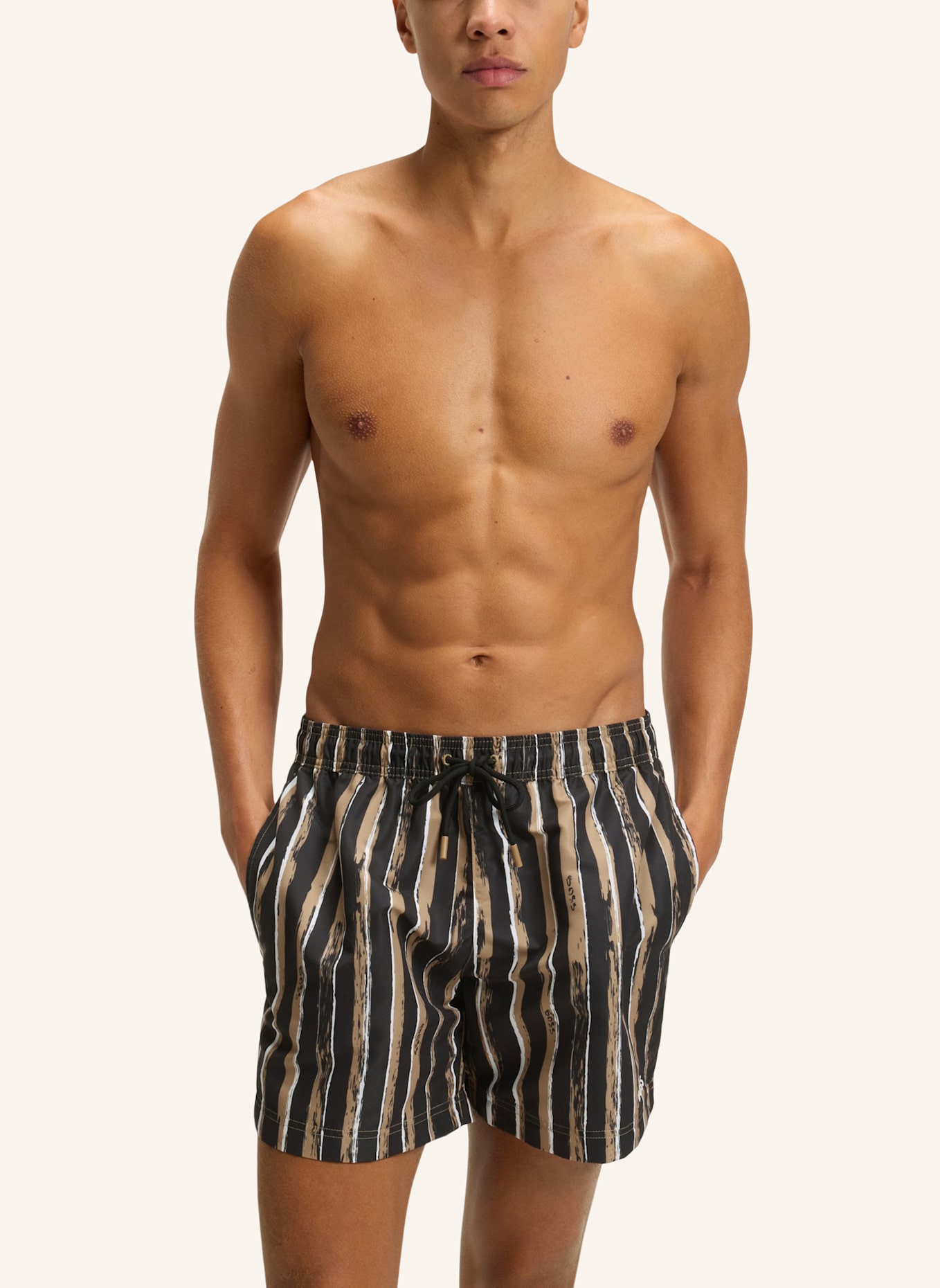 BOSS Badeshort DISCUS: SCHWARZ