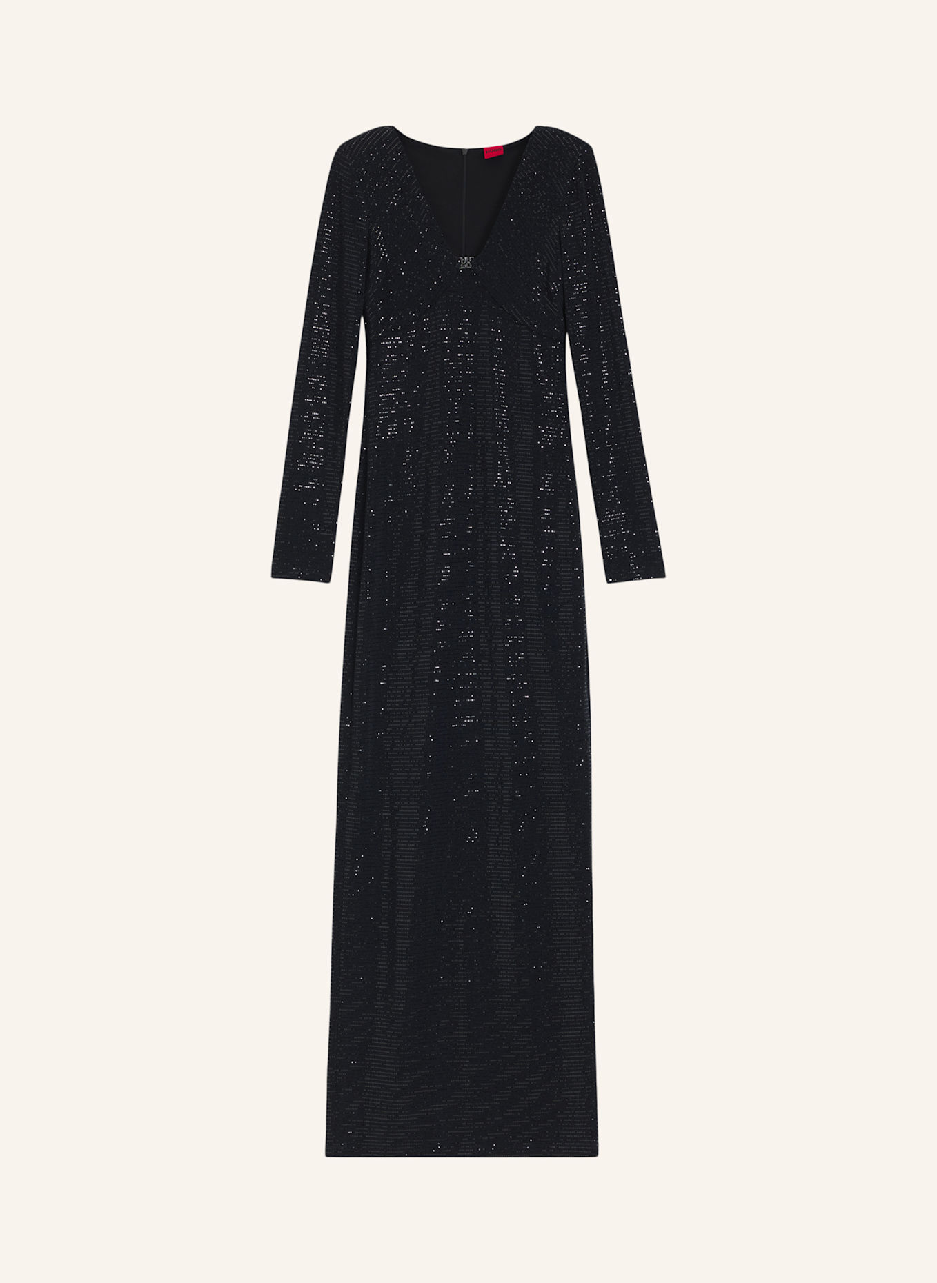 HUGO Jersey-Kleid NAMMERY Slim Fit: SCHWARZ