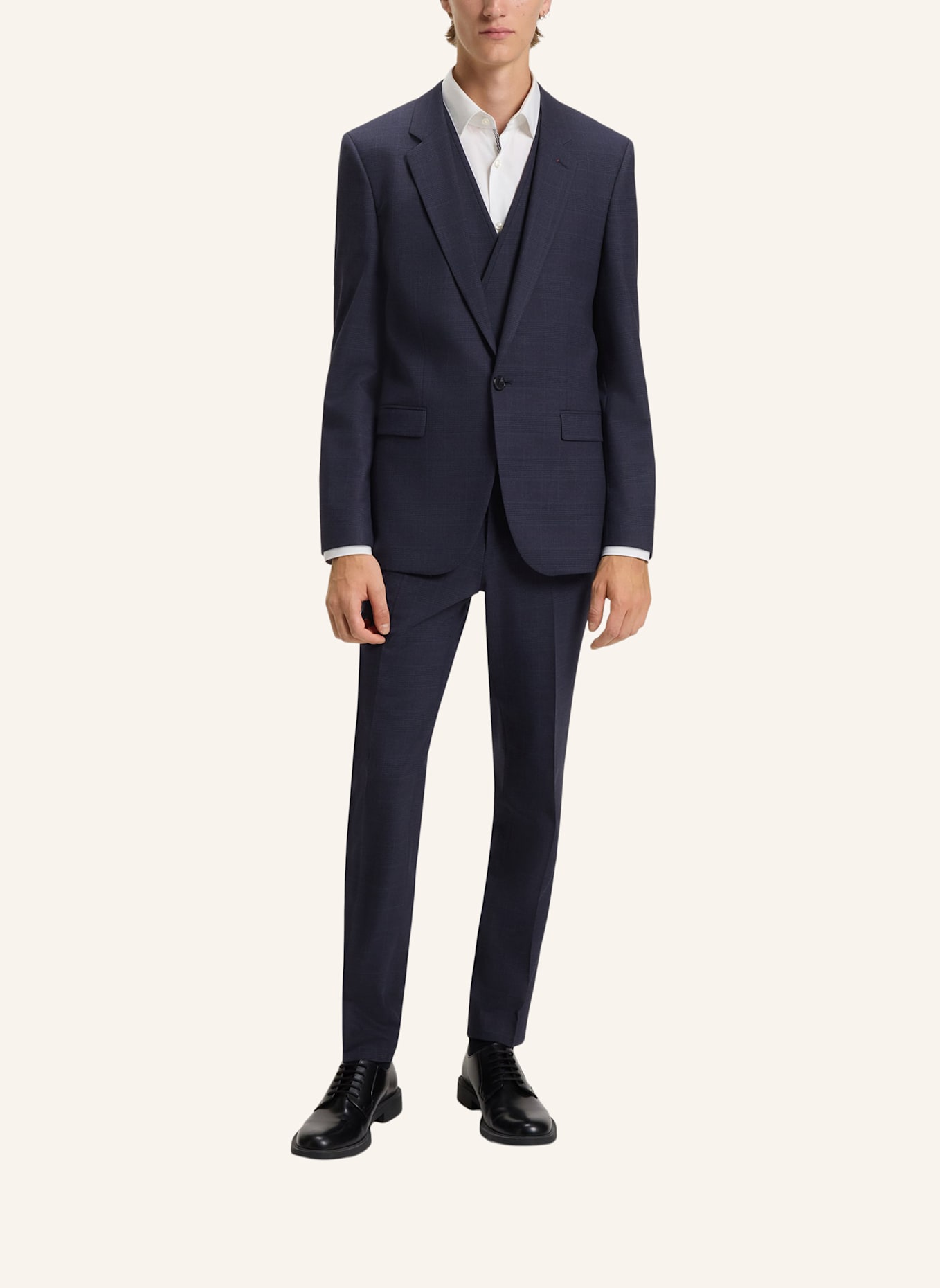 HUGO Business Anzug ARTI/HESTEN242V1X Extra-Slim Fit: DUNKELBLAU