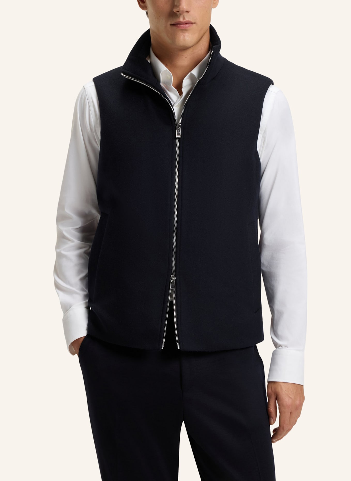 BOSS Klassischer Mantel H-JARED-3IN1-254 Regular Fit: DUNKELBLAU