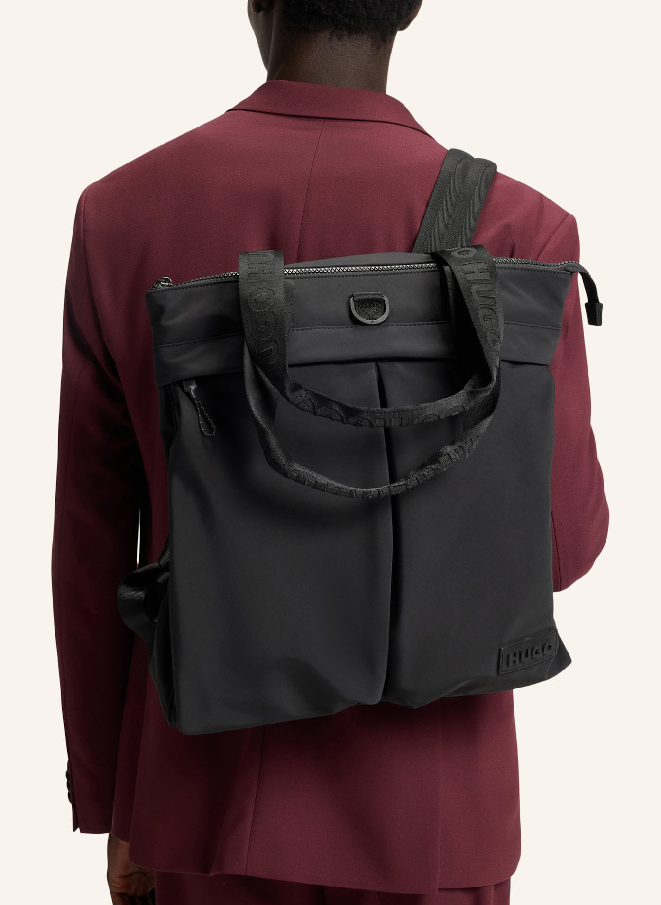 HUGO Rucksack TARIC_TOTE BACKPACK: SCHWARZ