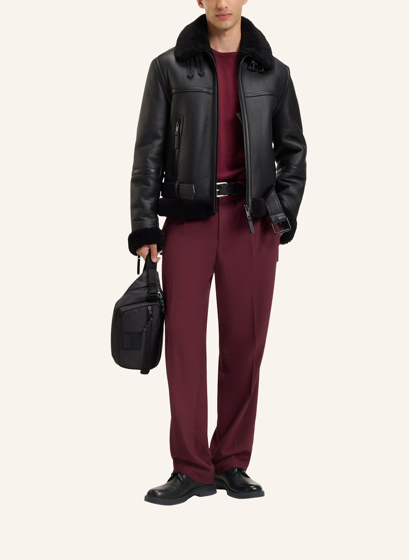 HUGO Gürtel-Tasche JHIN_BUMBAG: SCHWARZ