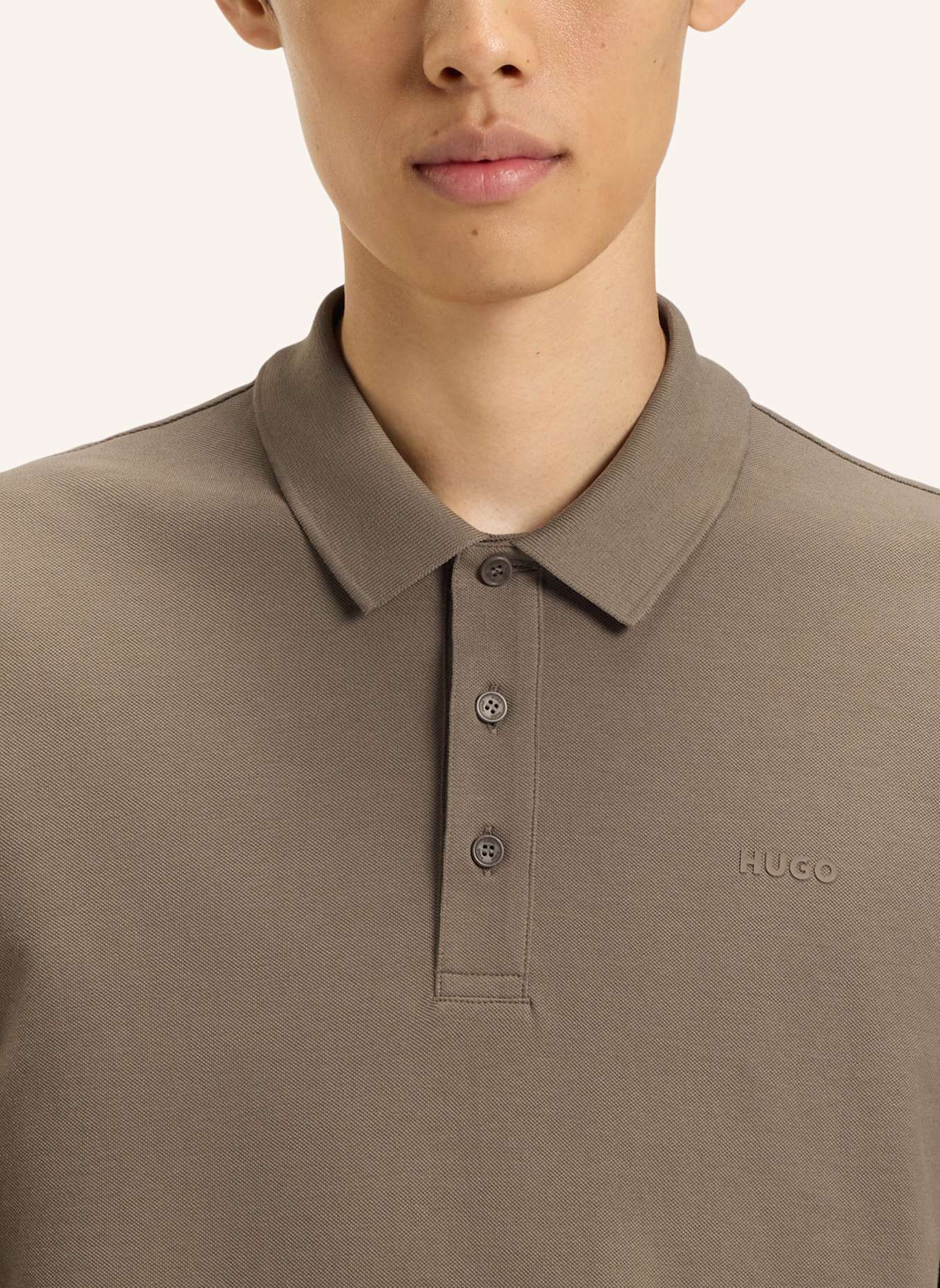 HUGO Poloshirt DONOSLONG Regular Fit: BRAUN