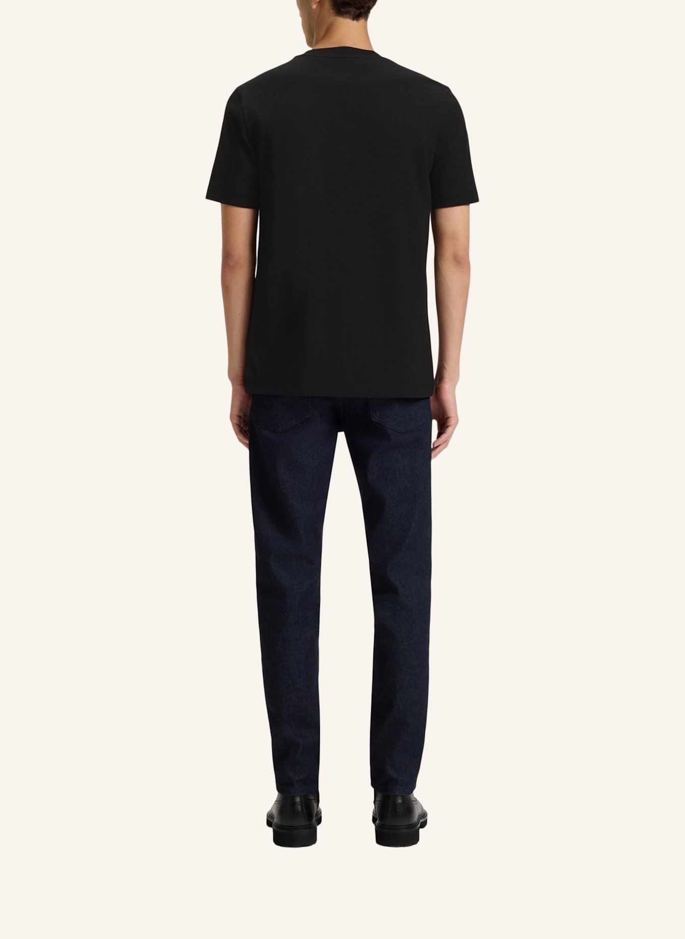 BOSS T-Shirt TE_BROKENICE Regular Fit: SCHWARZ