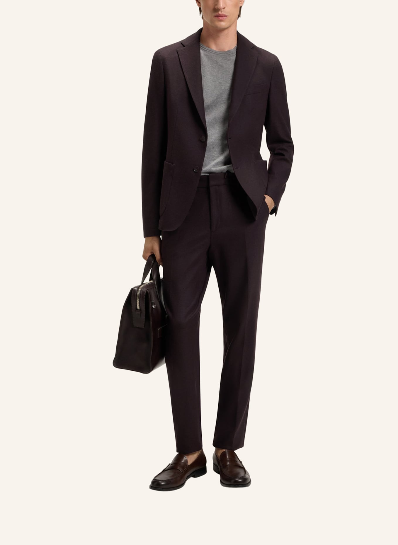 BOSS Blazer P-HANRY-J-WG-252: DUNKELROT