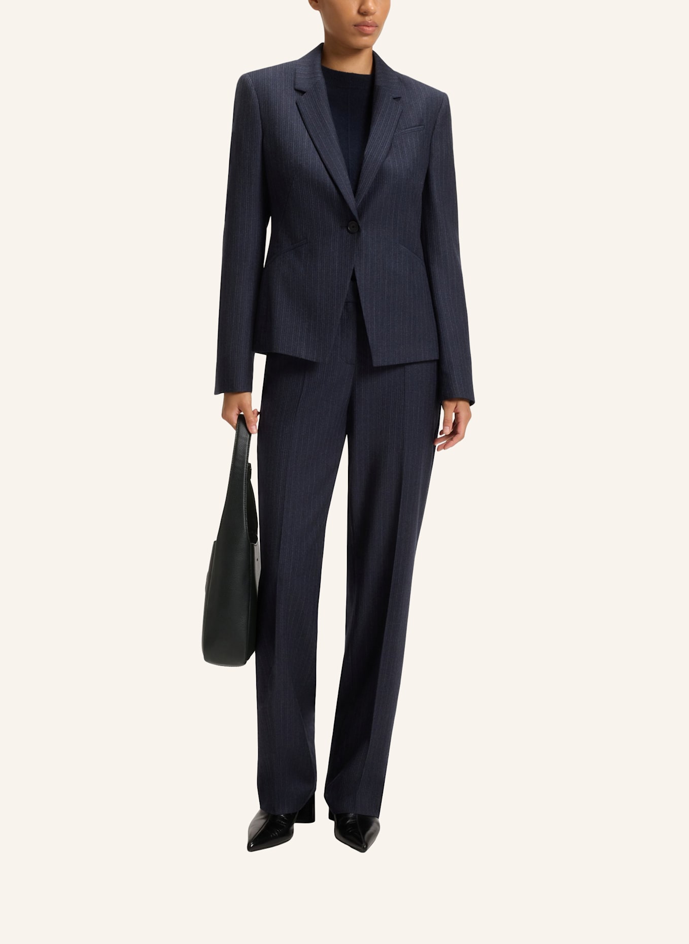 BOSS Umhängetasche ANETT NEW HOBO: SCHWARZ