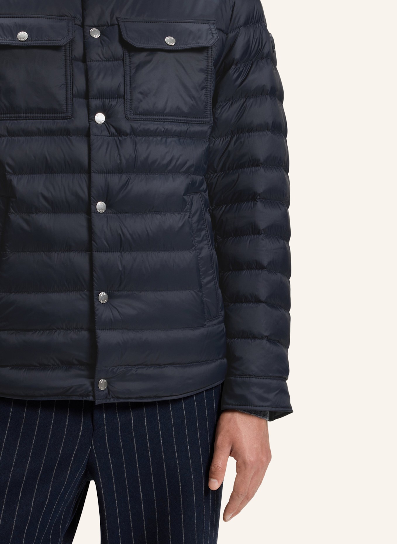 BOSS Casual Jacke H-DAHANSO: DUNKELBLAU