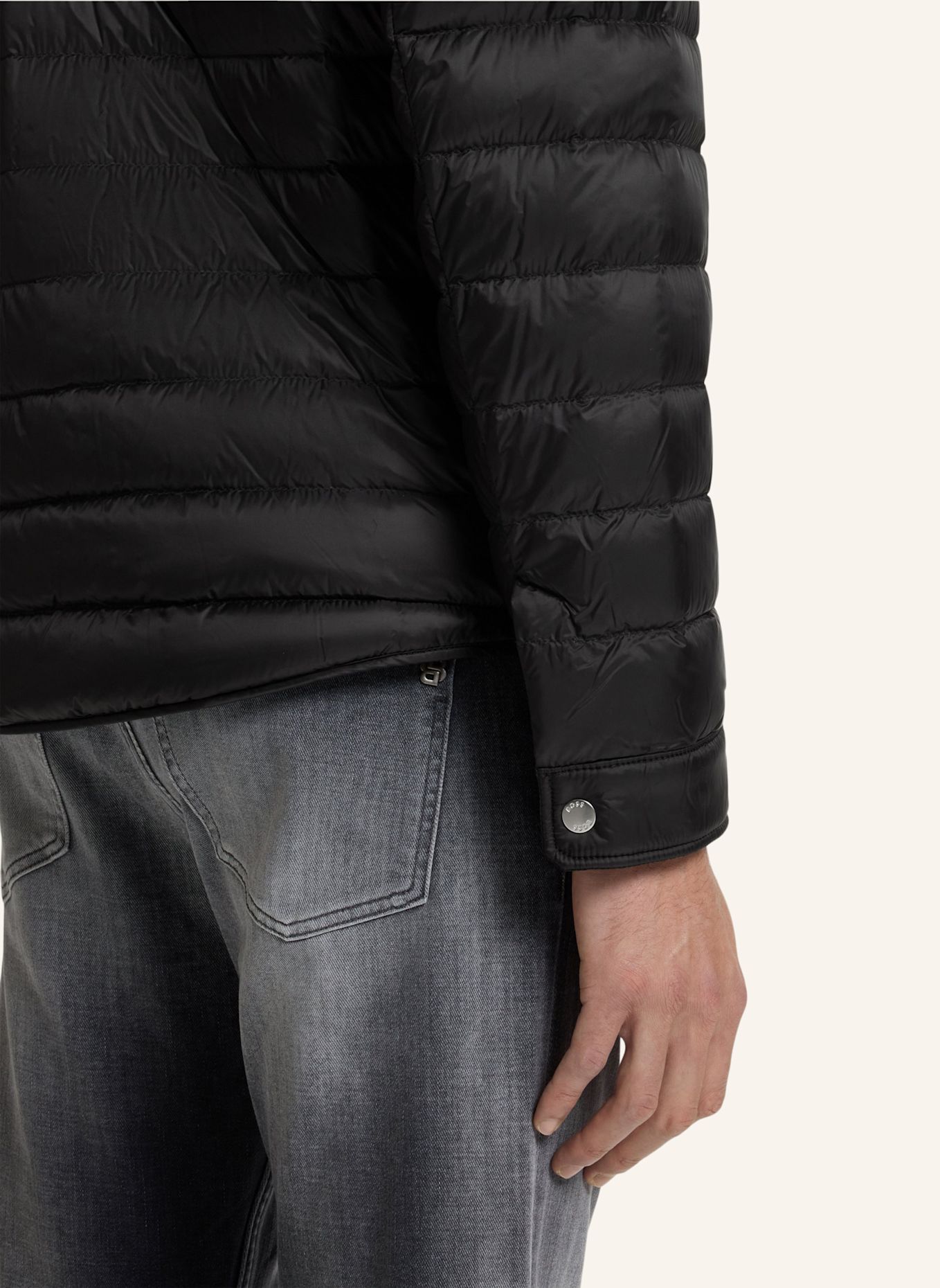 BOSS Casual Jacke H-DAHANSO: SCHWARZ