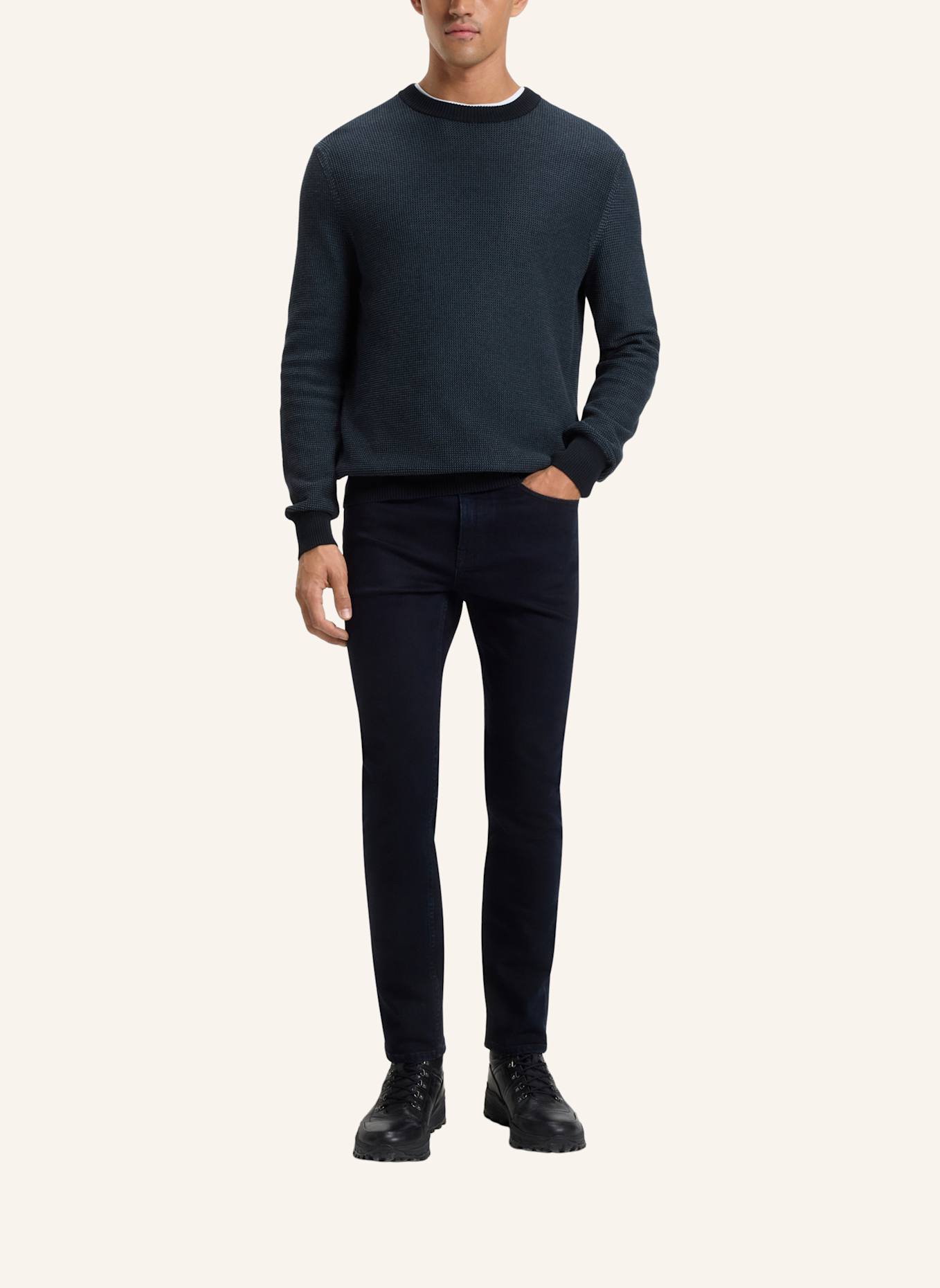 BOSS Pullover KLAPOK Regular Fit: DUNKELBLAU