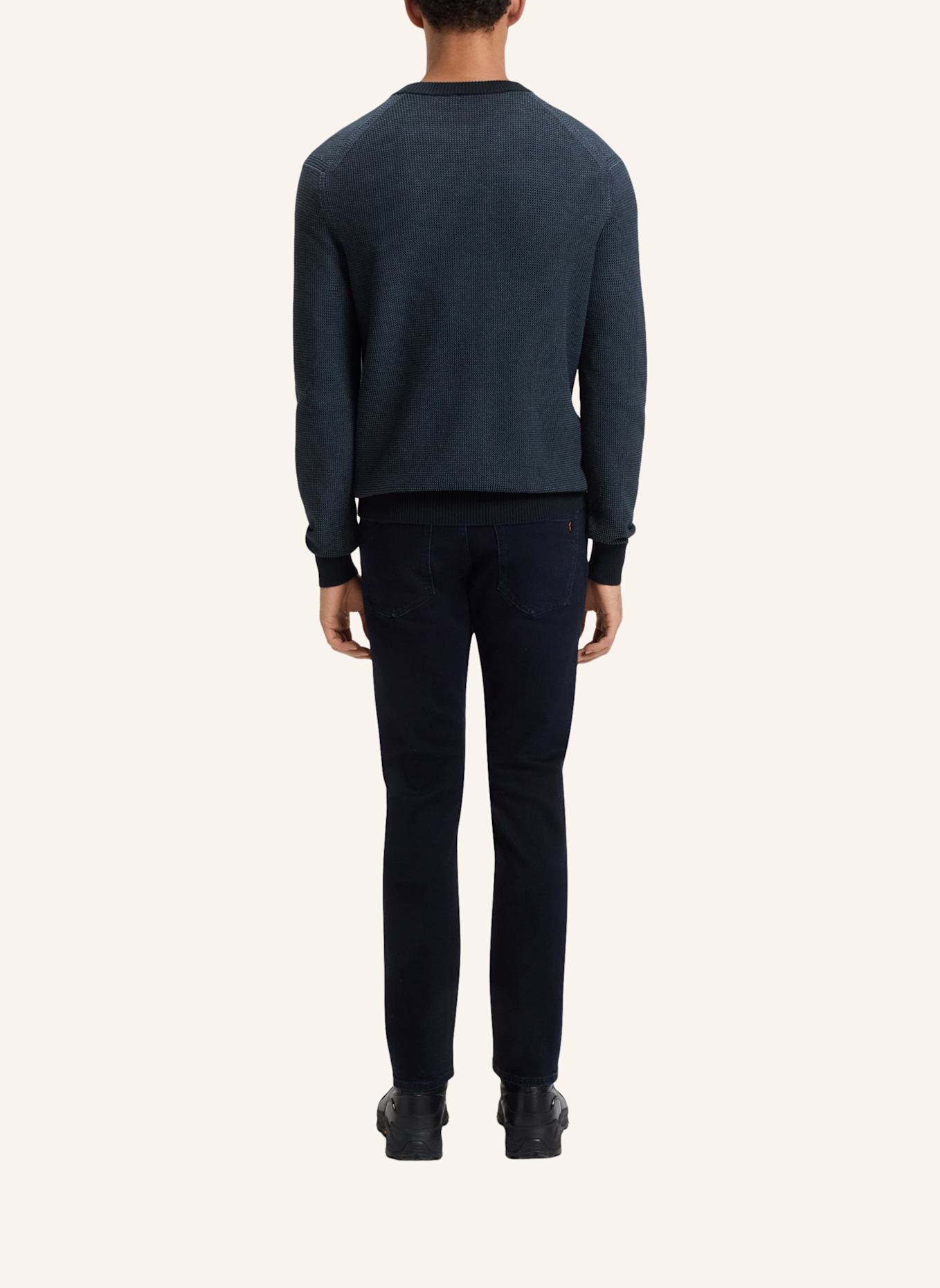 BOSS Pullover KLAPOK Regular Fit: DUNKELBLAU